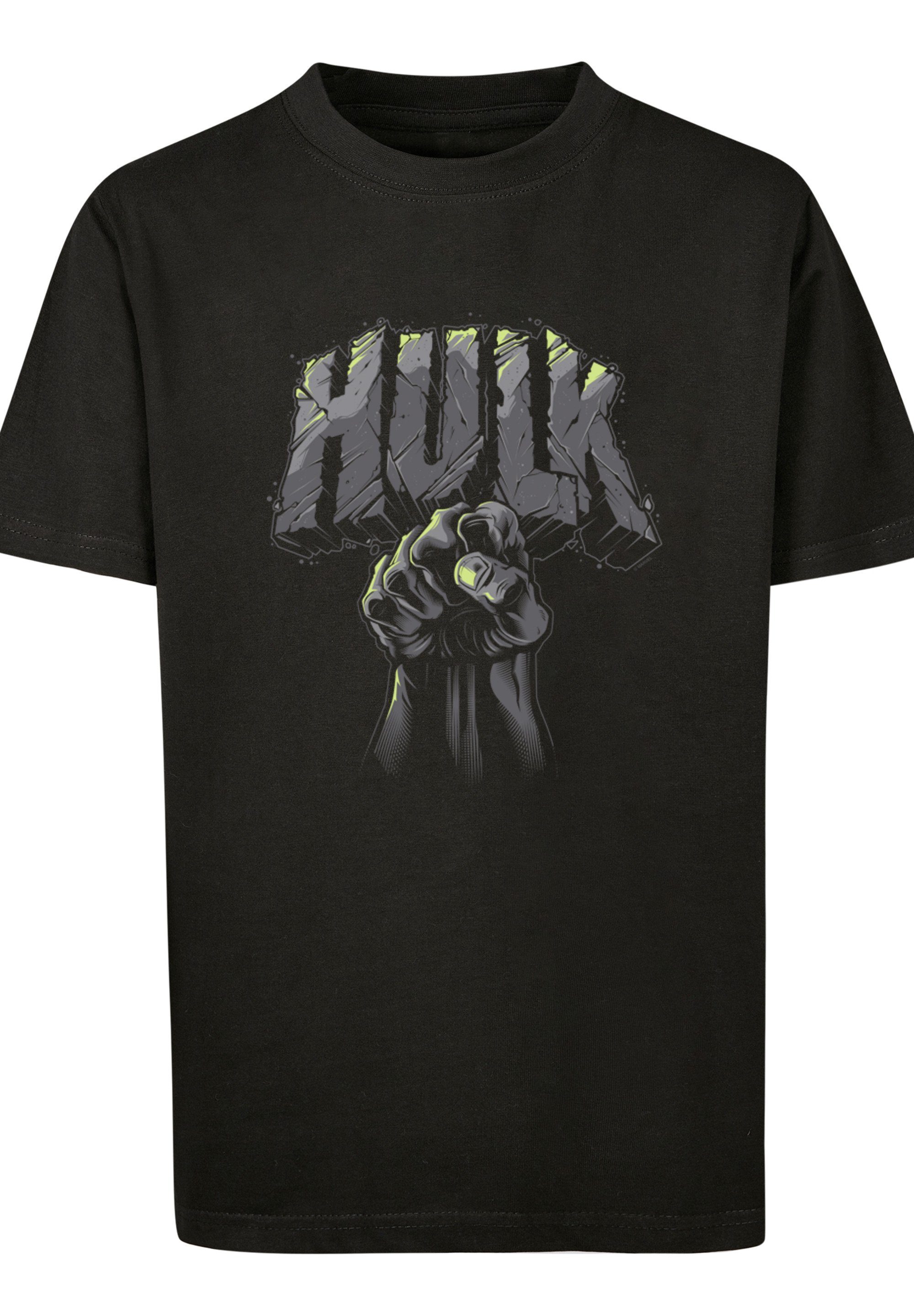 Unisex Logo' Punch Merch,Jungen,Mädchen,Logo F4NT4STIC 'Marvel Print Hulk Kinder,Premium T-Shirt T-Shirt