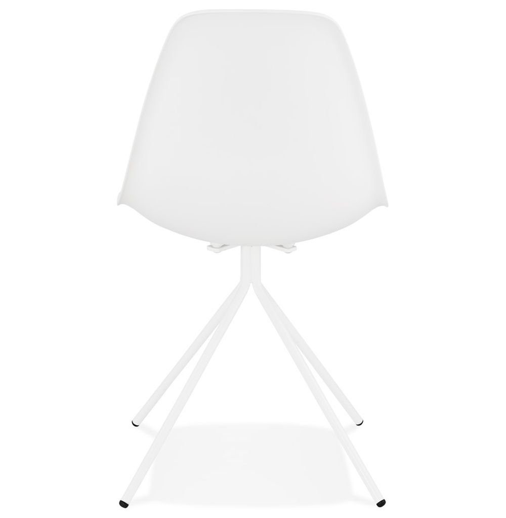 KADIMA DESIGN Esszimmerstuhl VIKTORIA Weiss x Plastic (white) 50 Polym 46 Weiß Stuhl
