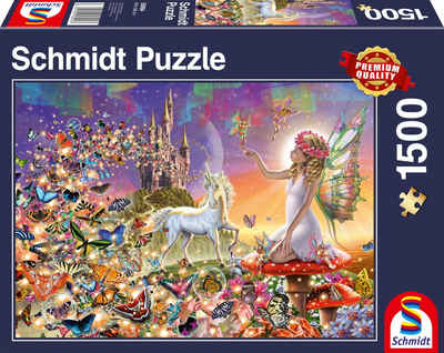 Schmidt Spiele Puzzle Märchenhaftes Zauberland, 1500 Puzzleteile