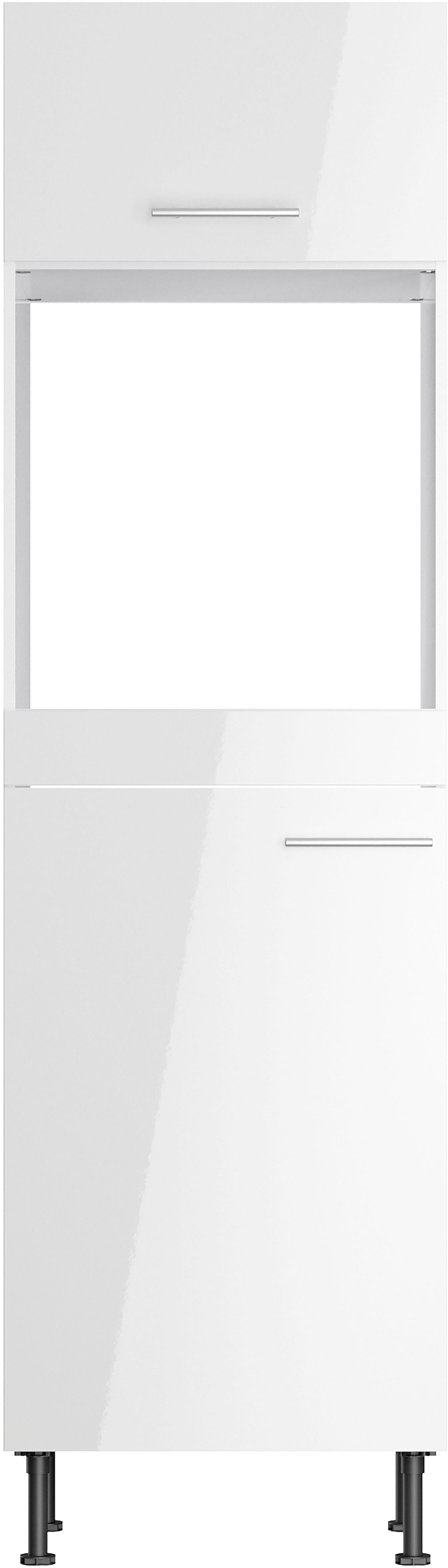 OPTIFIT Backofen/Kühlumbauschrank Klara Breite 60 cm weiß lackiert/weiß | Kühlschrankumbauschränke