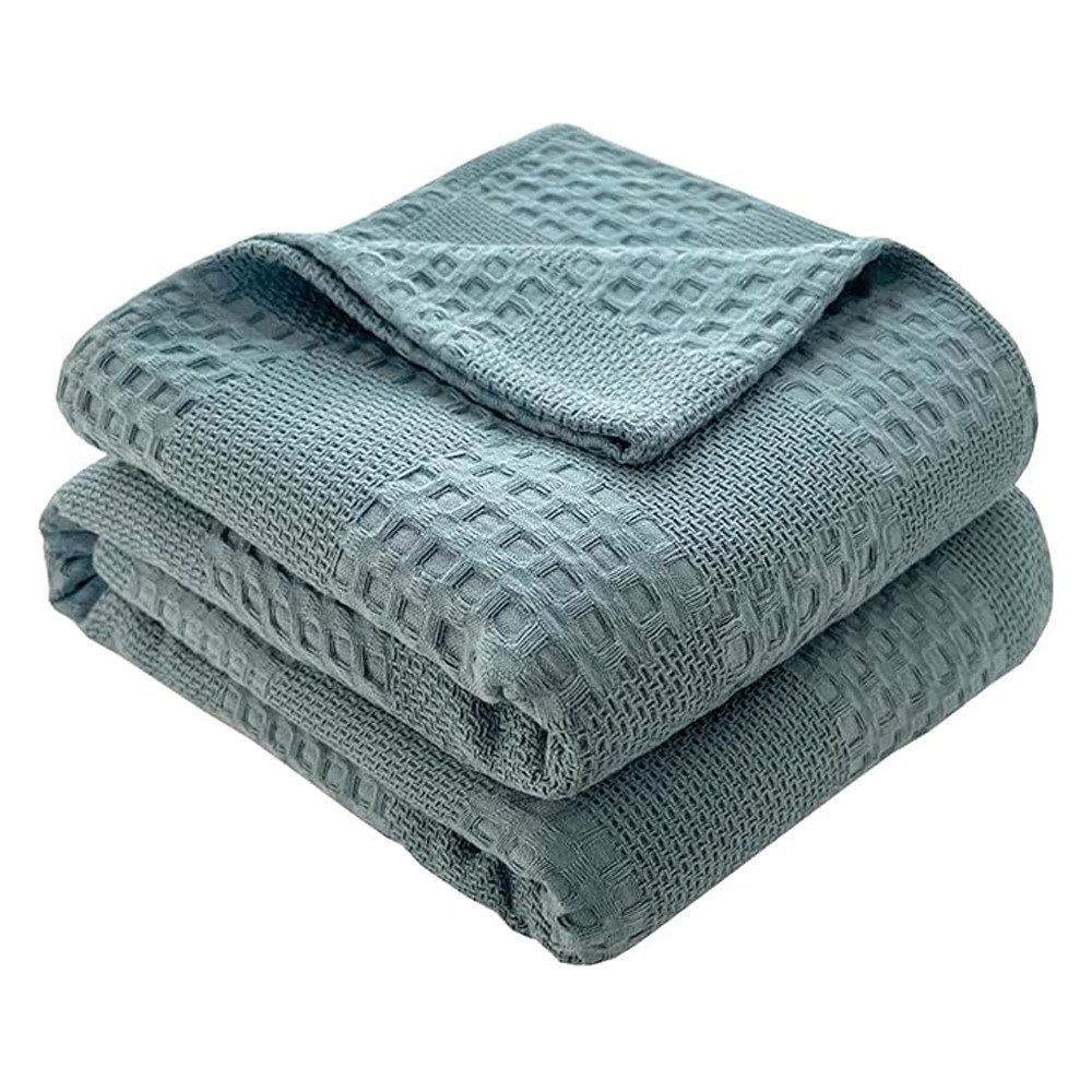 NUODWELL Tagesdecke Waffeloptik Tagesdecke,Extra weiche Baumwolldecke,Mehrz günstig online kaufen