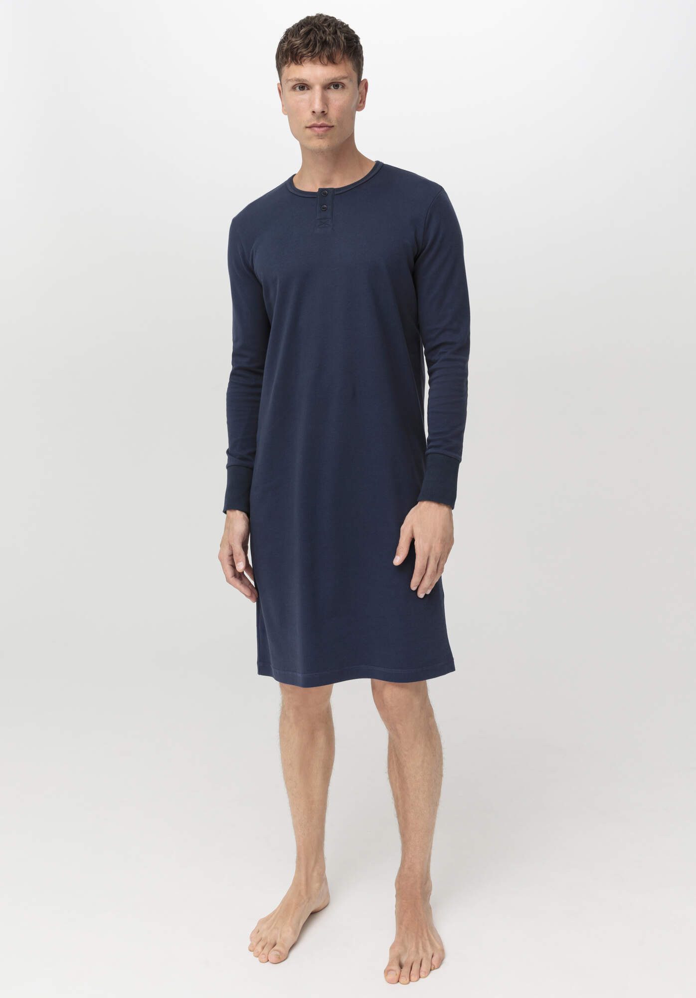 Hessnatur Pyjamaoberteil PURE NATURE aus reiner Bio-Baumwolle (1-tlg)