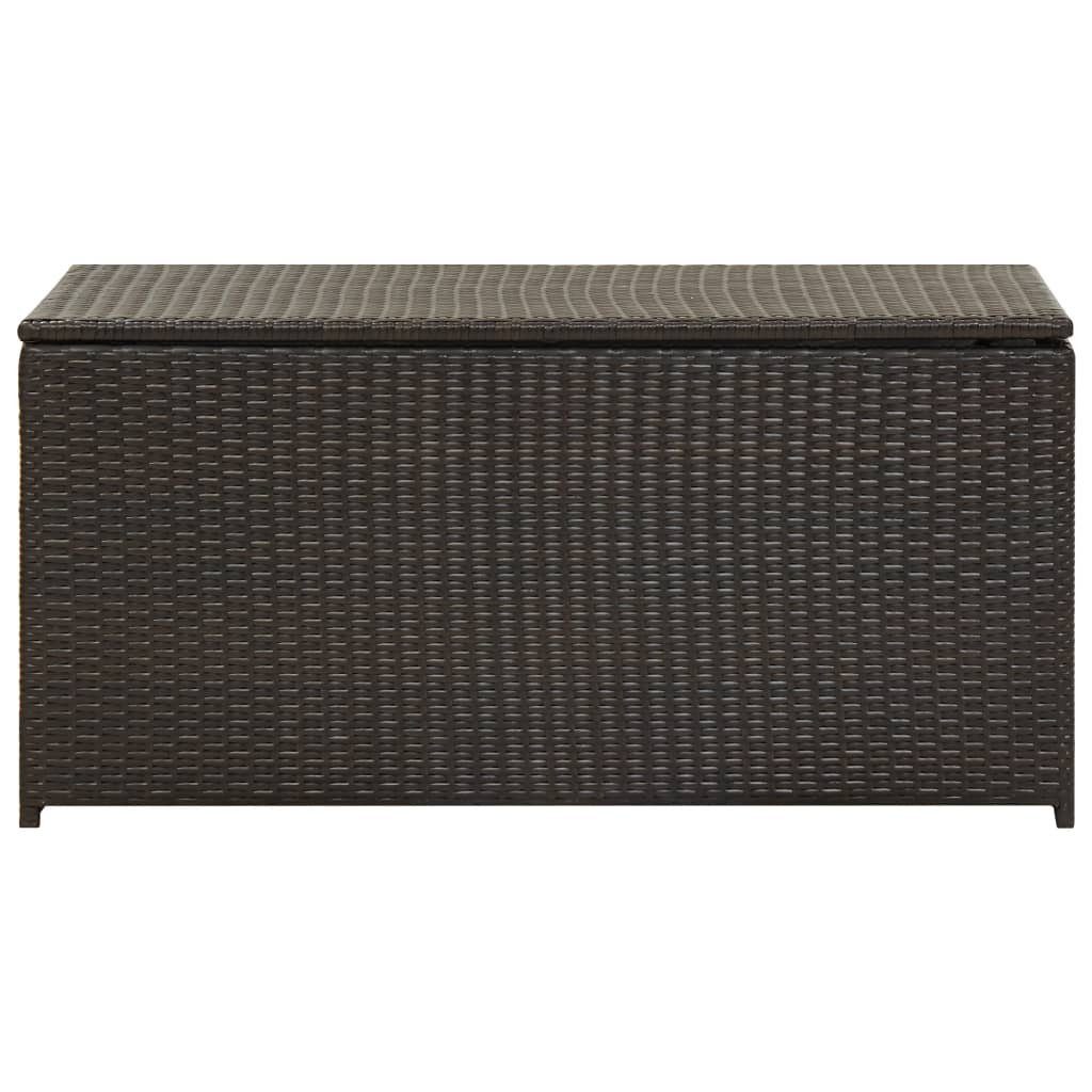 Gartenbox vidaXL Gartenbox cm 100x50x50 Poly Braun Rattan