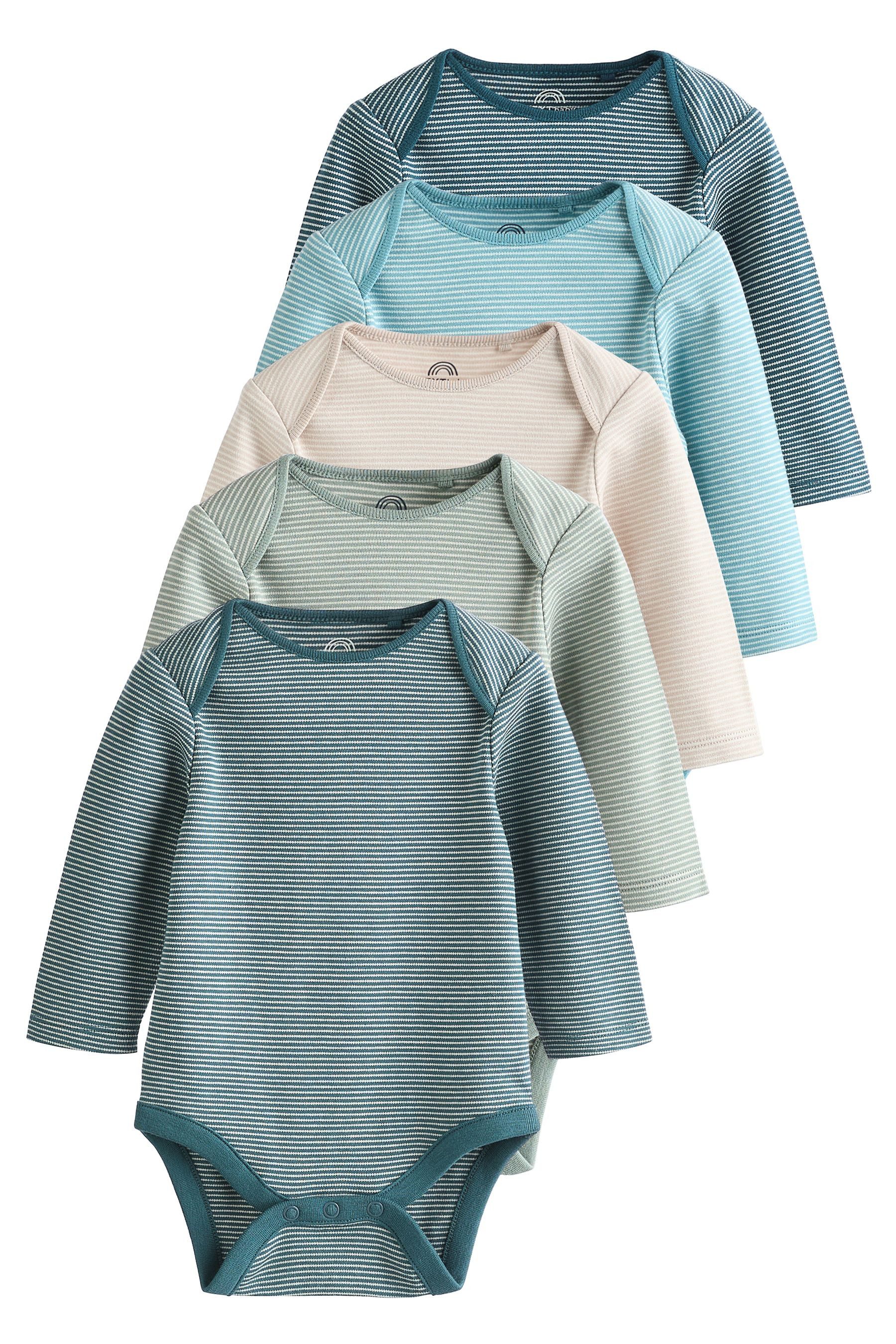 Next Langarmbody Baby-Bodys mit langem Arm, 5er-Pack (5-tlg)