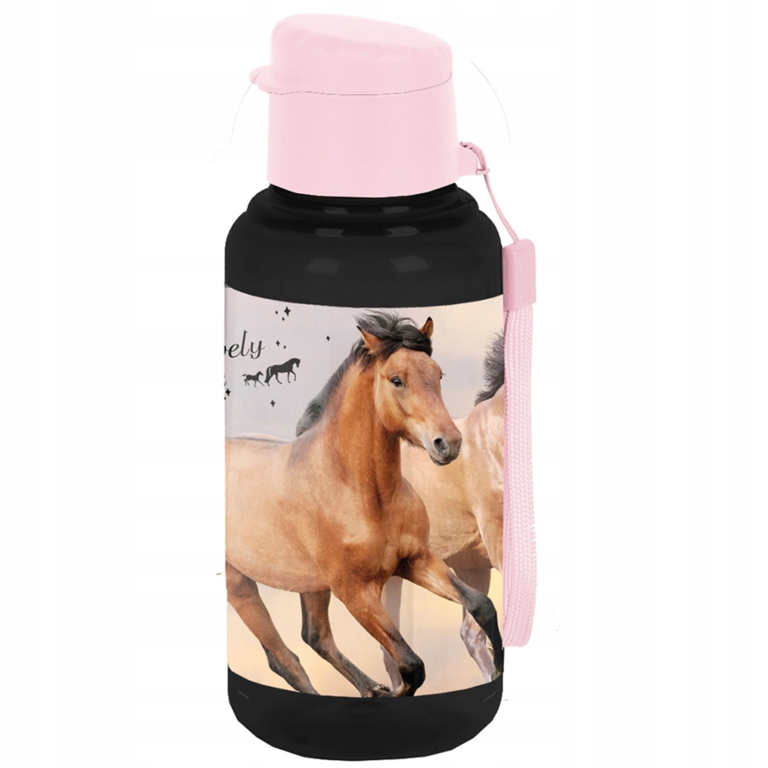 PASO Trinkflasche PASO Trinkflasche Kinder 500 ml BPA-frei Pferde Mädchen Schule Sport