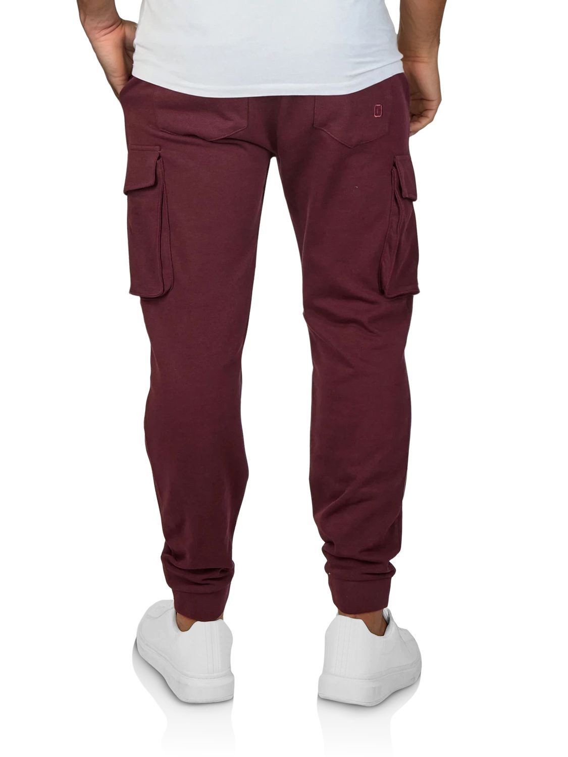riverso Sweathose Herren Trainigshose RIVLoris Regular Fit Jogginghose mit Cargotaschen