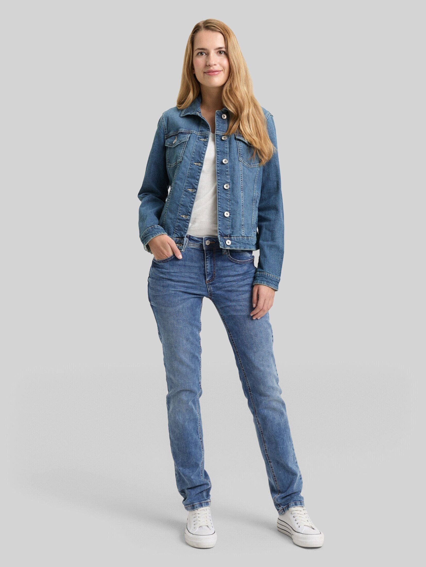 TOM TAILOR Straight-Jeans Jeanshosen TTALEXA STRAIGHT Jeans – Bild 2 von 5