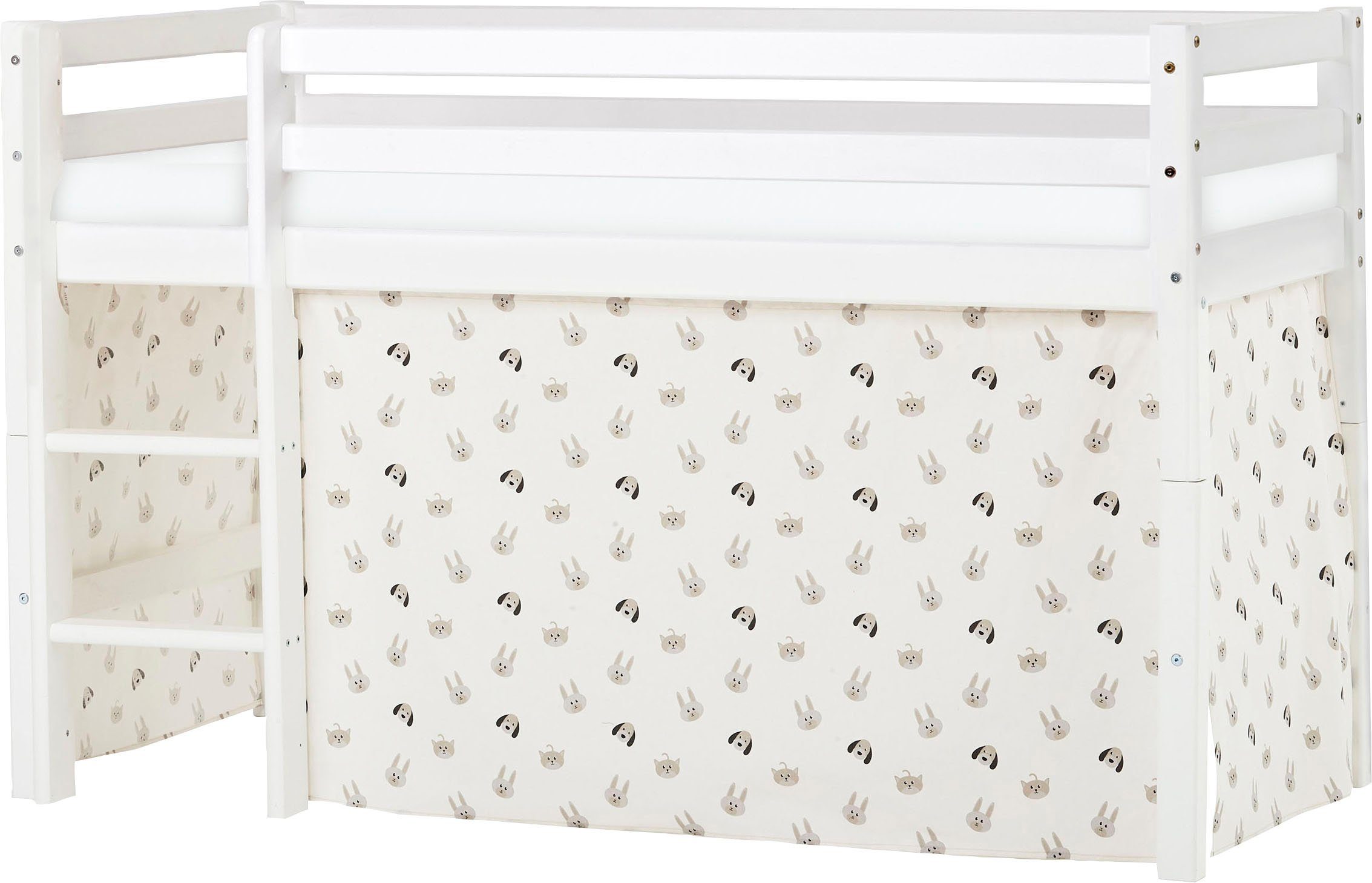 Hoppekids Hochbett "ECO Dream, Kinderbett, Spielbett, Halbhohes Bett aus Ma günstig online kaufen