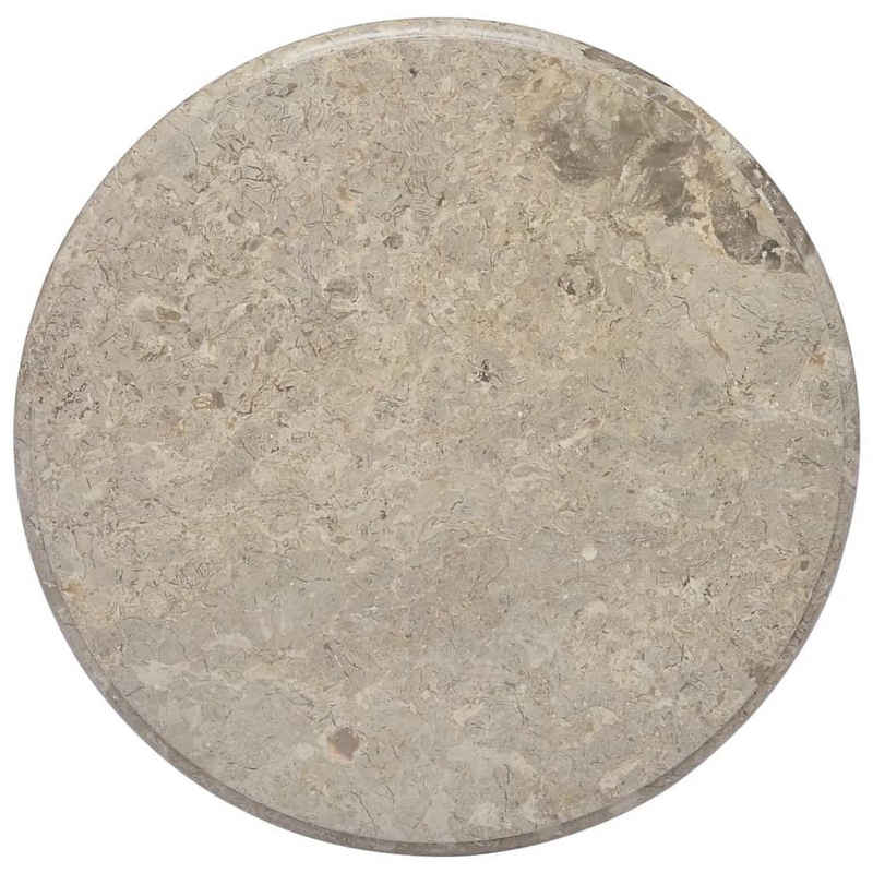 furnicato Tischplatte Grau Ø60x2,5 cm Marmor (1 St)