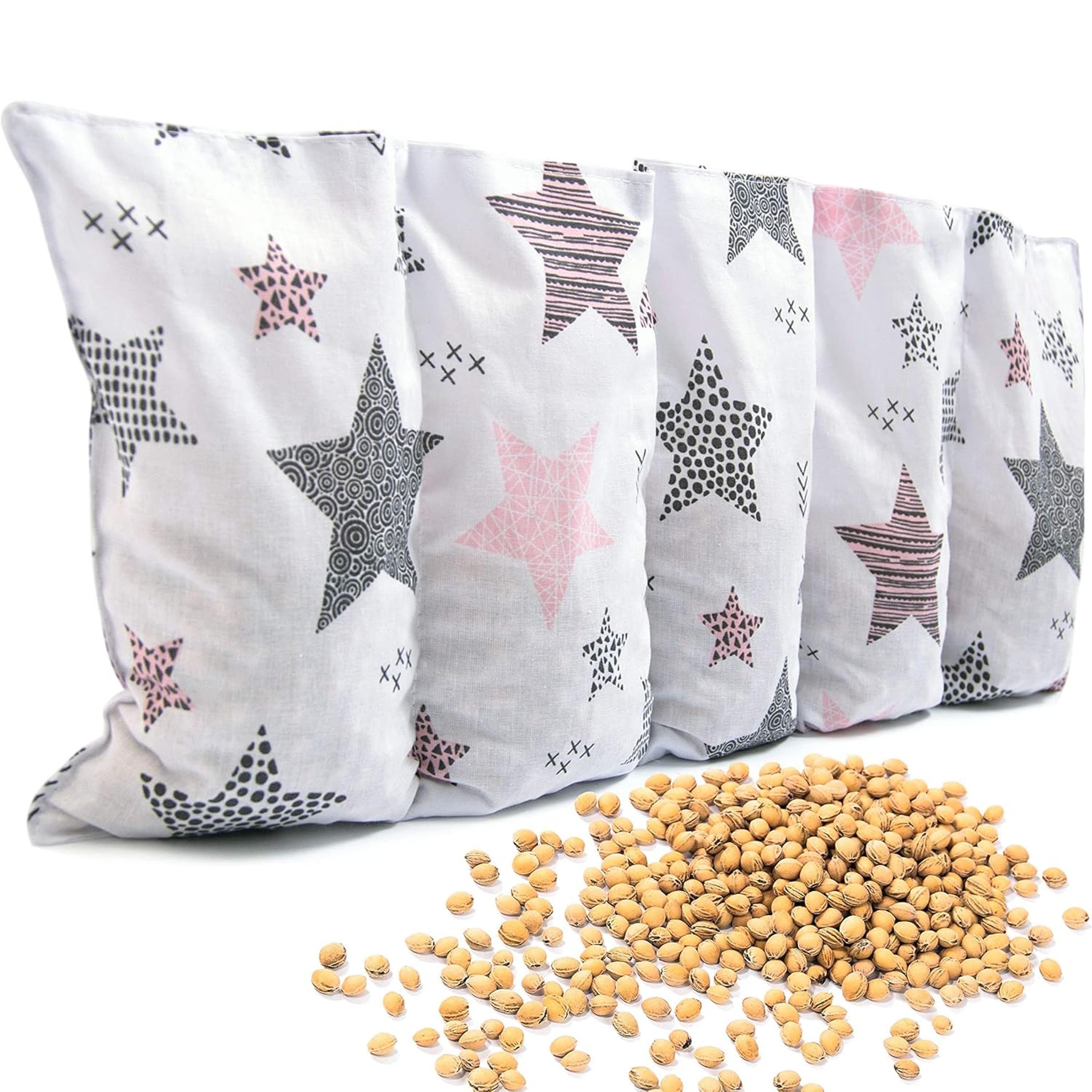 Amilian Подушка из вишневой косточки für Mikrowelle - Подушка из вишневой косточки Nacken Schulter - 55x20 cm, Wärmekompresse - Грелки - Kältekissen, Wärmekompresse, Füllung: 100% Kirschkerne - Bezug: 100% Baumwolle