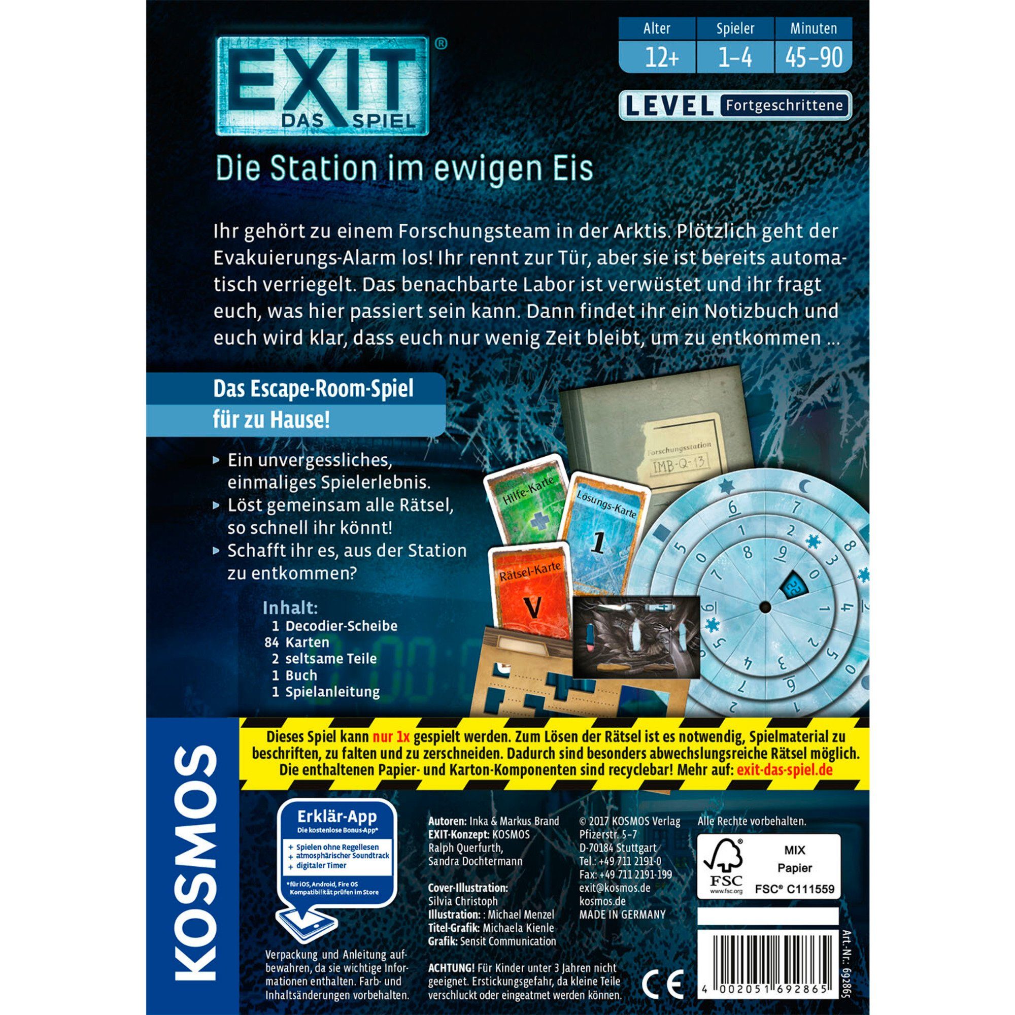 Kosmos Spiel Kosmos EXIT - Das Spiel - Die Station im ewigen