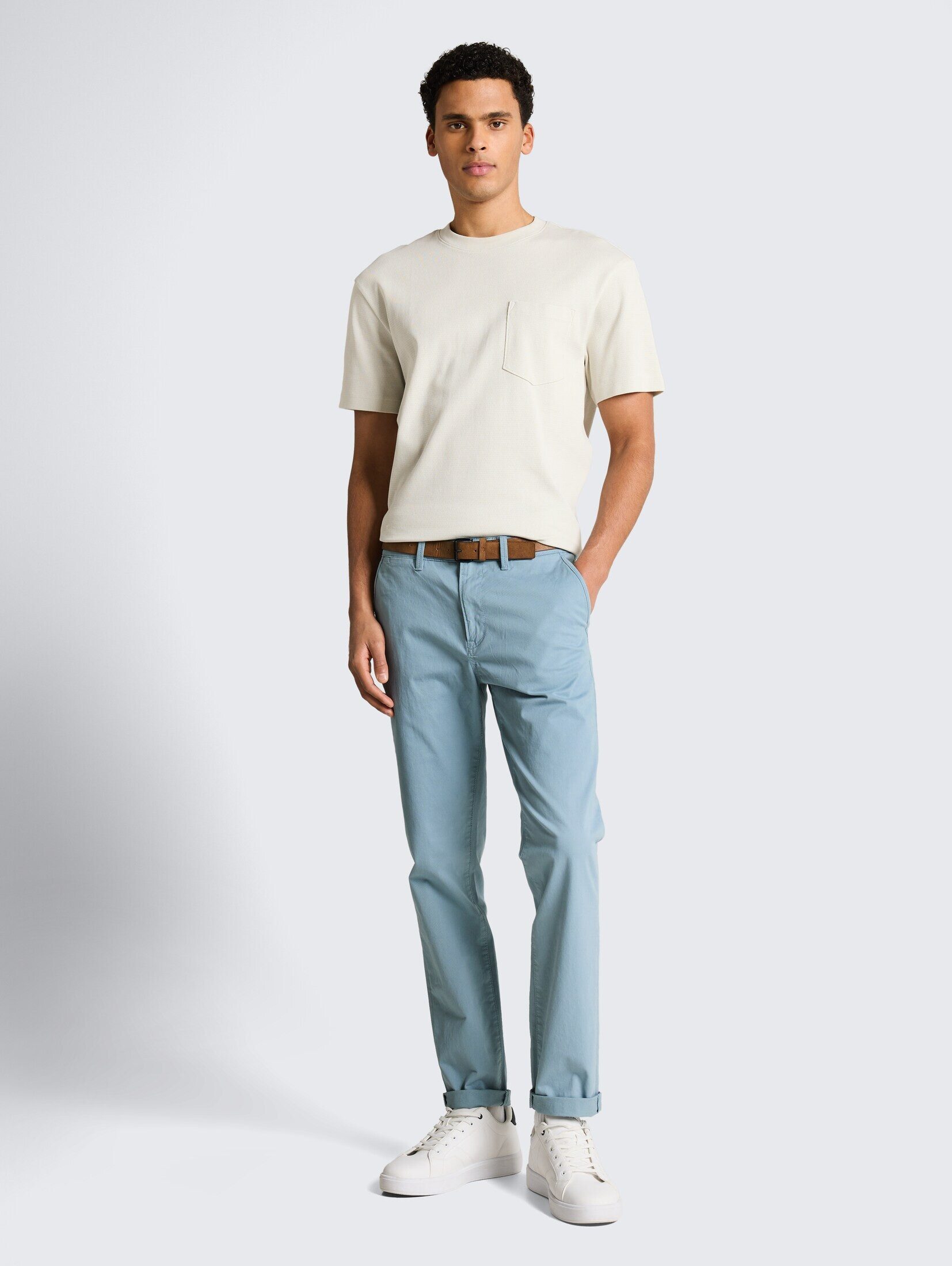 TOM TAILOR Denim Chinohose Hosen & Chino Slim Chino Hose mit Gürtel günstig online kaufen