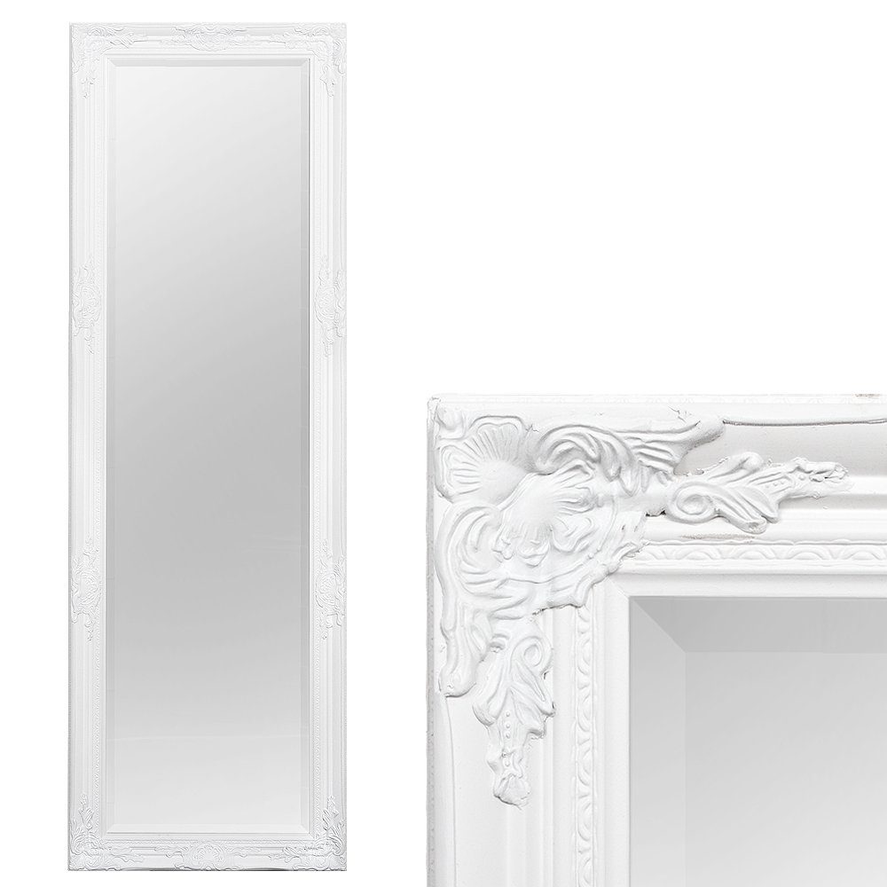 LebensWohnArt Wandspiegel Spiegel HOUSE barock Antik-Weiß günstig online kaufen
