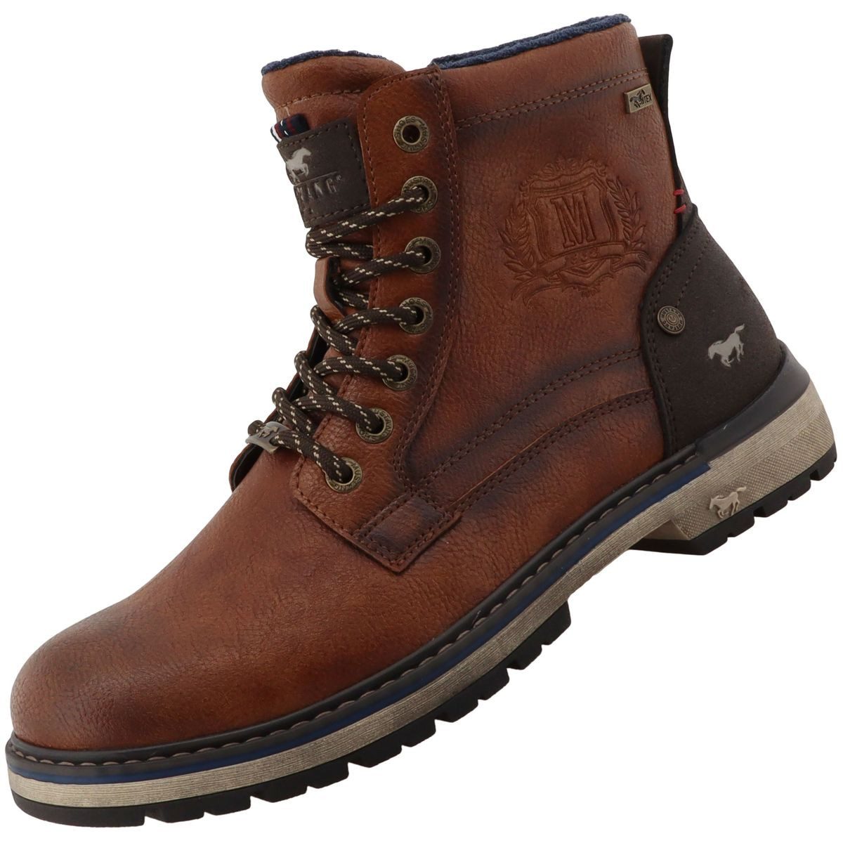 Mustang Shoes 36M0051001-brown Stiefel Sportiver Herrenboot mit Tex-Funktion