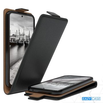 EAZY CASE Handyhülle Flipcase für Samsung Galaxy A54 6,4 Zoll, Tasche Klapphülle Handytasche zum Aufklappen Etui Kunstleder Schwarz