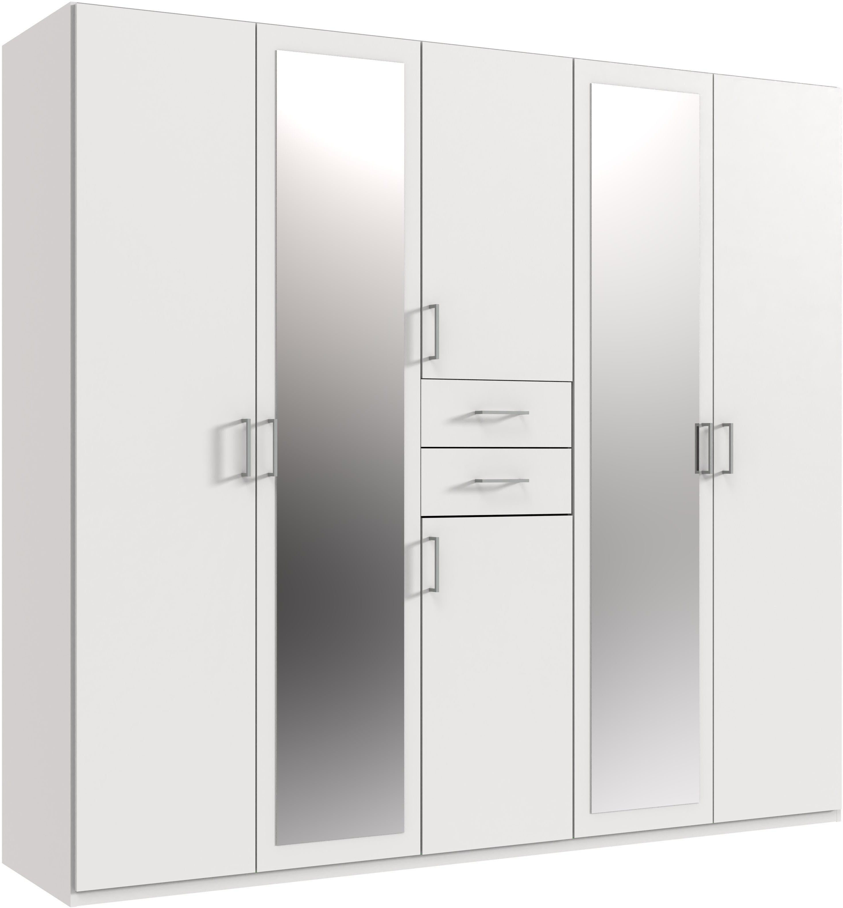 Wimex Kleiderschrank Diver Drehtürenschrank mit Spiegel, in der Breite: 225cm Bestseller Schlafzimmerschrank wahlweise 3 Innenausstattungen