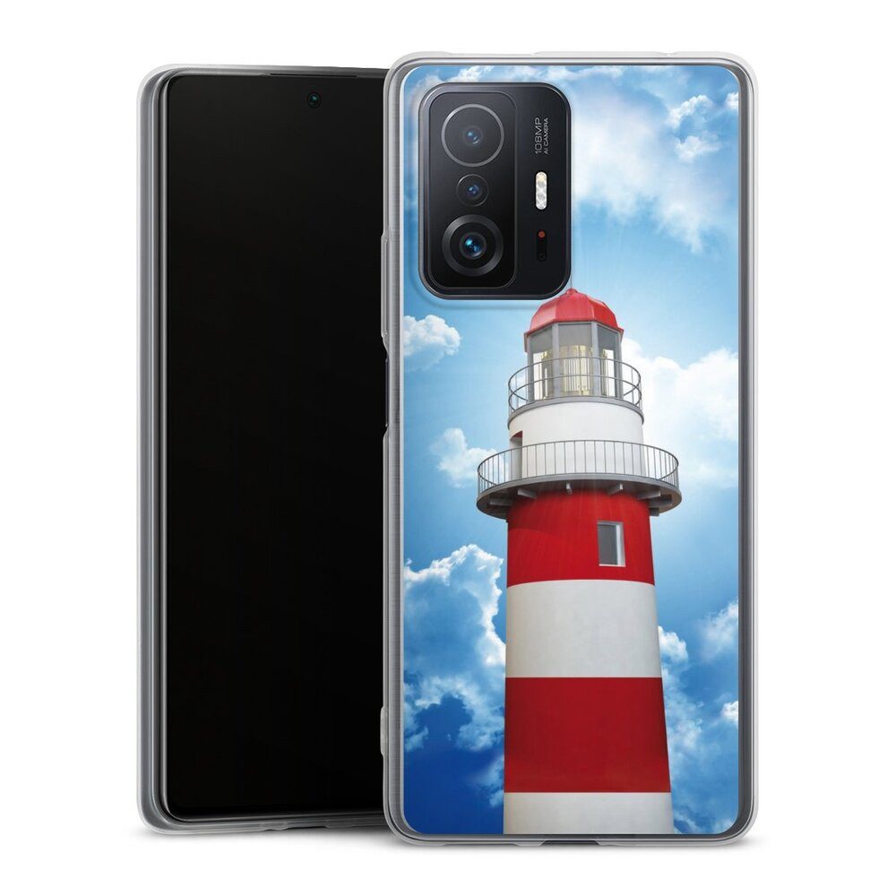 DeinDesign Handyhülle Leuchtturm Wolke Himmel Leuchtturm, Xiaomi 11T 5G Slim Case Silikon Hülle Ultra Dünn Schutzhülle