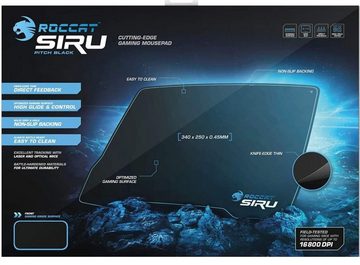 ROCCAT Mauspad Siru Pitch Black Desk Fitting Gaming Mouse-Pad, Gaming Maus-Pad 340 x 250 mm