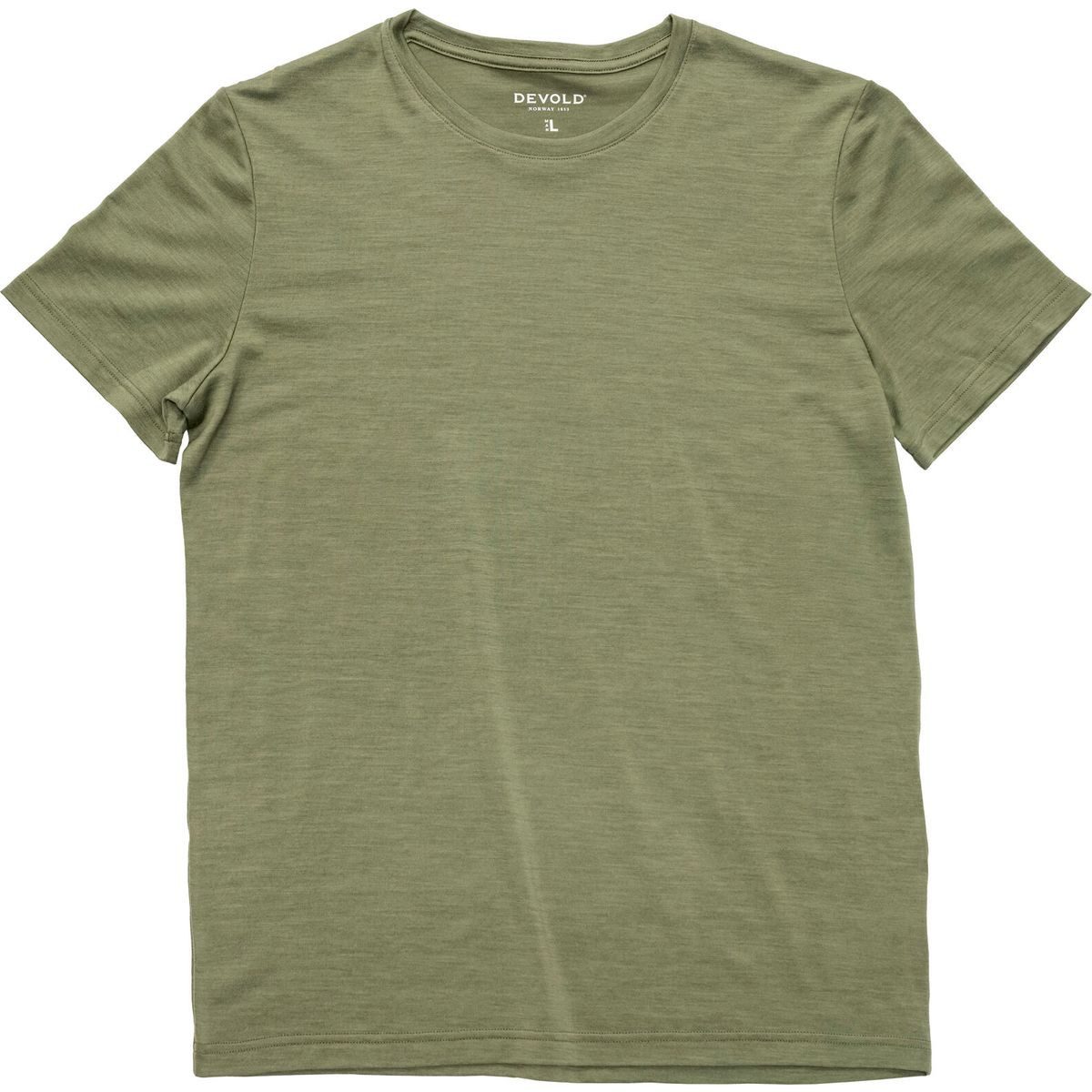 Devold Kurzarmshirt Classic Tee MAN Vielseitiges Merino T-Shirt für Herren, ideal für Outdoor-Aktivitäten