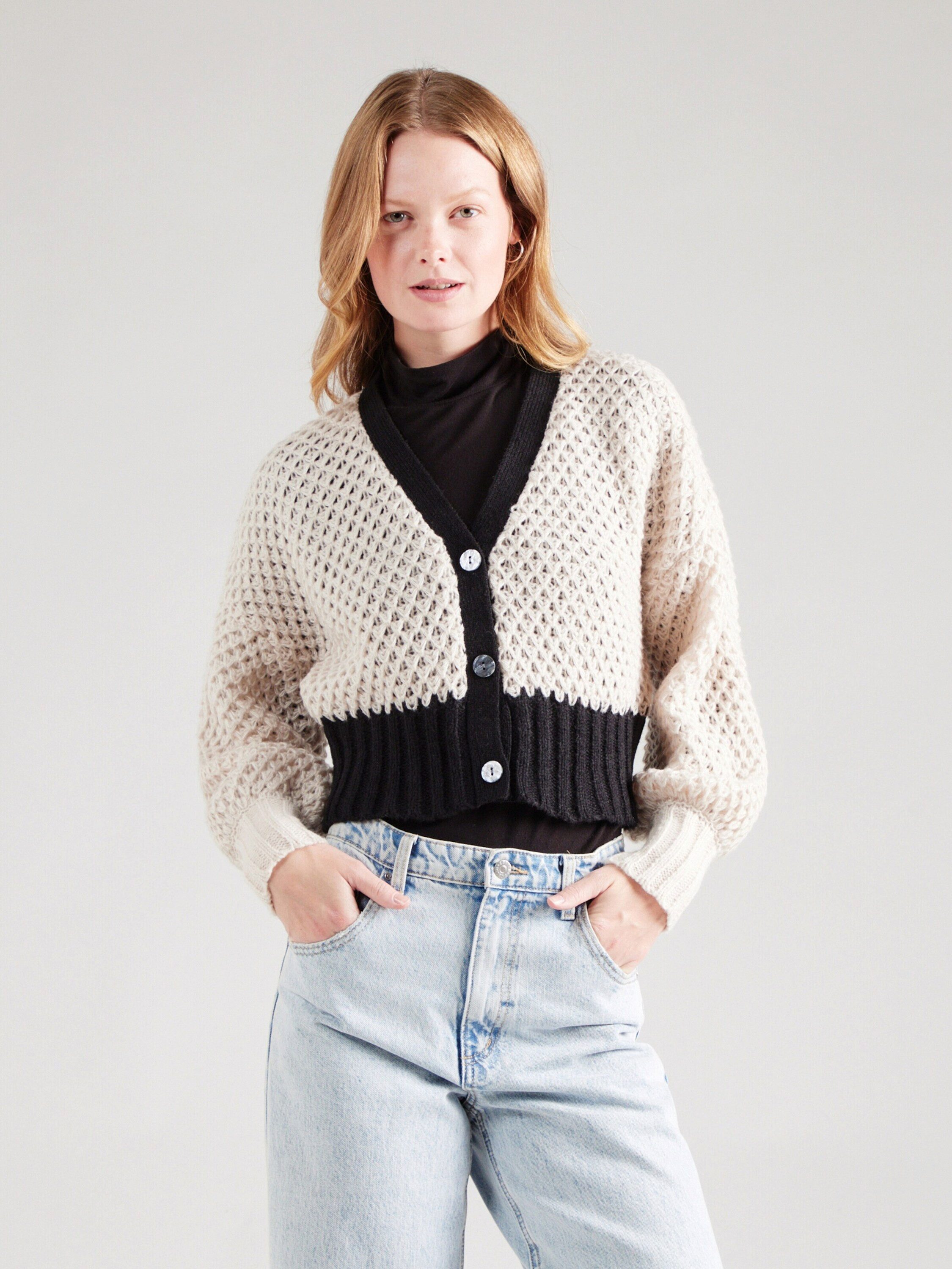 ONLY Strickjacke ONLRose (1-tlg) Lochmuster günstig online kaufen