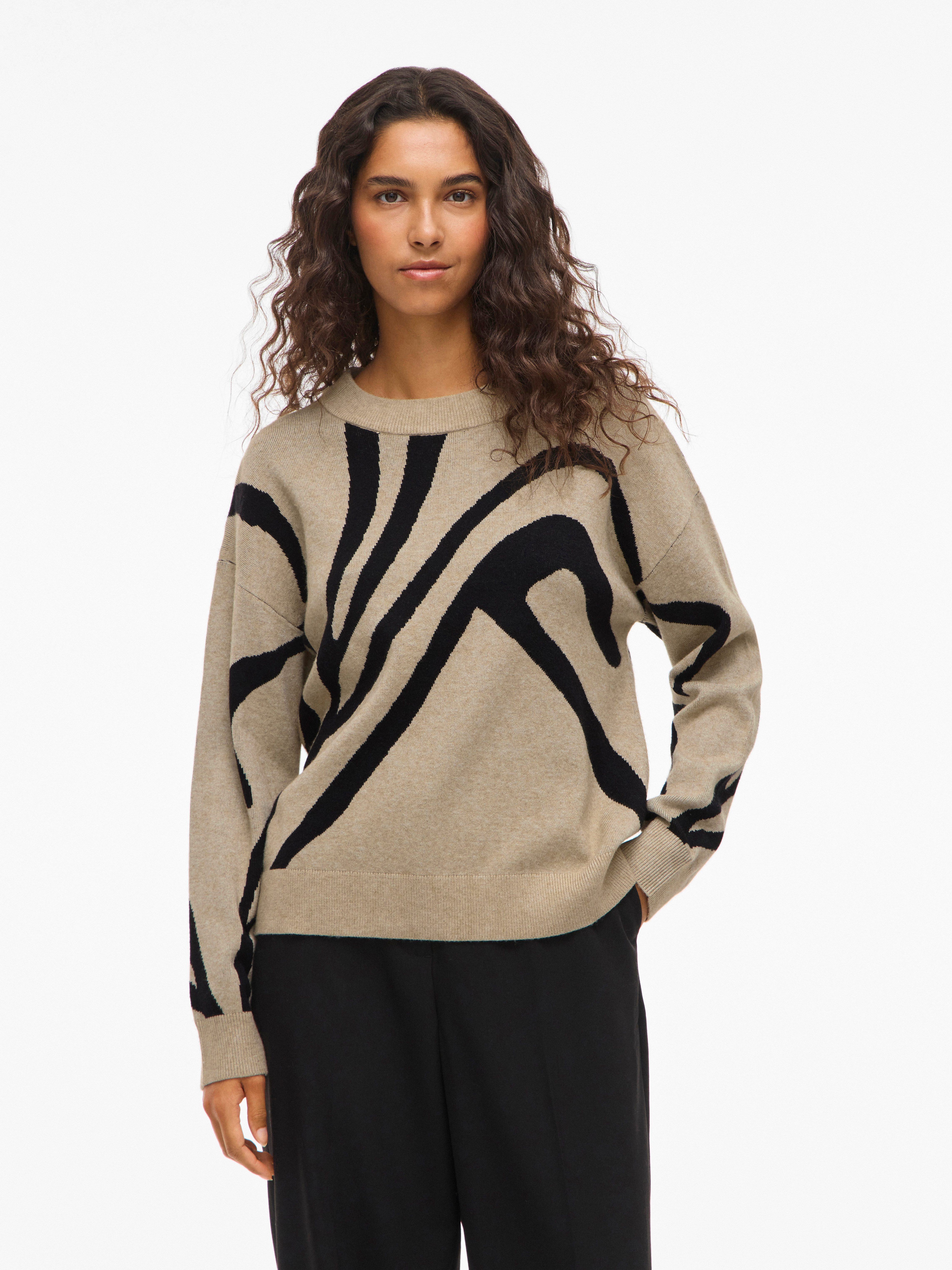 Vila Strickpullover VITIF JACQUARD L/S KNIT TOP - NOOS günstig online kaufen