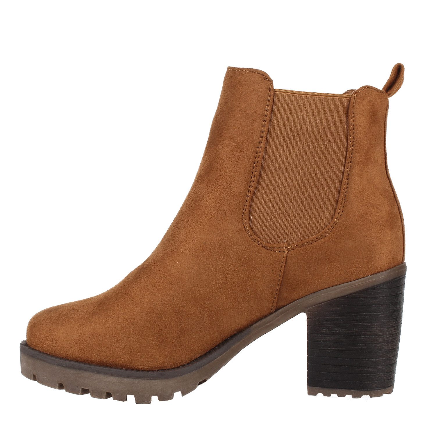 VAN HILL 77276 Chelseaboots Damen Stiefeletten Chelsea Boots Profilsohle 70 günstig online kaufen