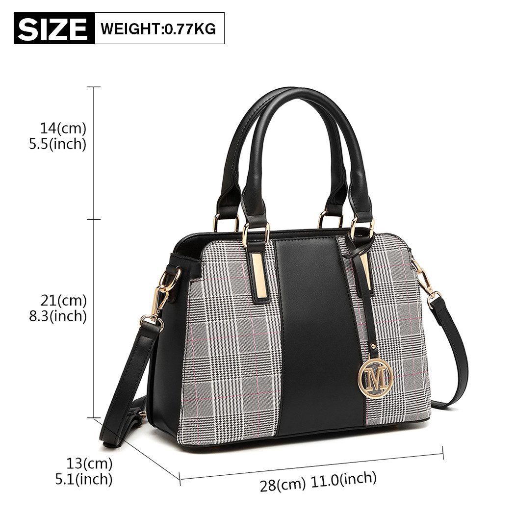 Miss Lulu Handtasche Damen Retro Umhängetasche mit Streifen-Design günstig online kaufen