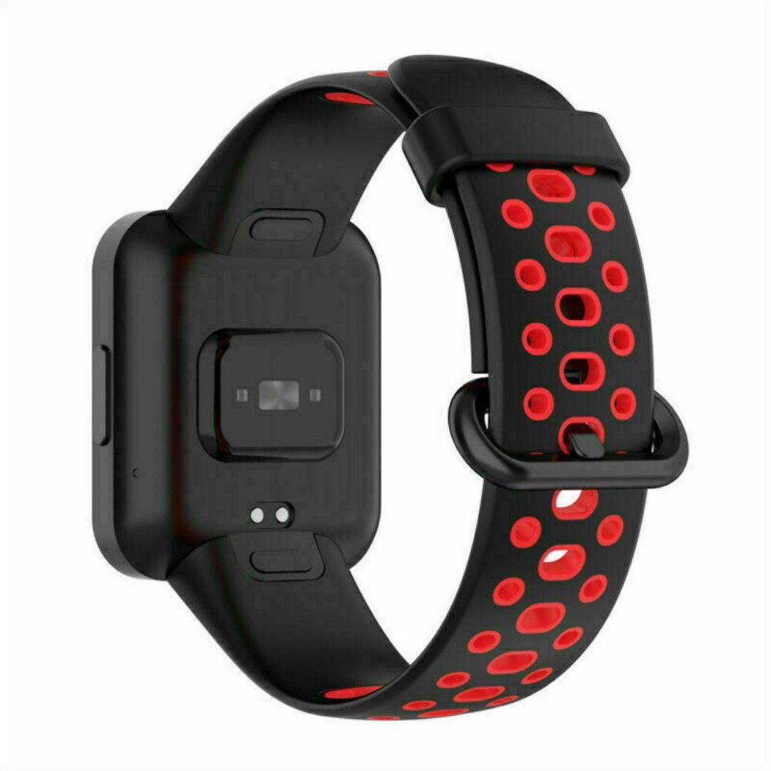 Rot Schwarz SmartUP Uhrenarmband Silikon für Watch / Armband Armband - #4 Xiaomi Mi Sportarmband, Watch Sport Silikon Redmi Ersatz TPU, Lite