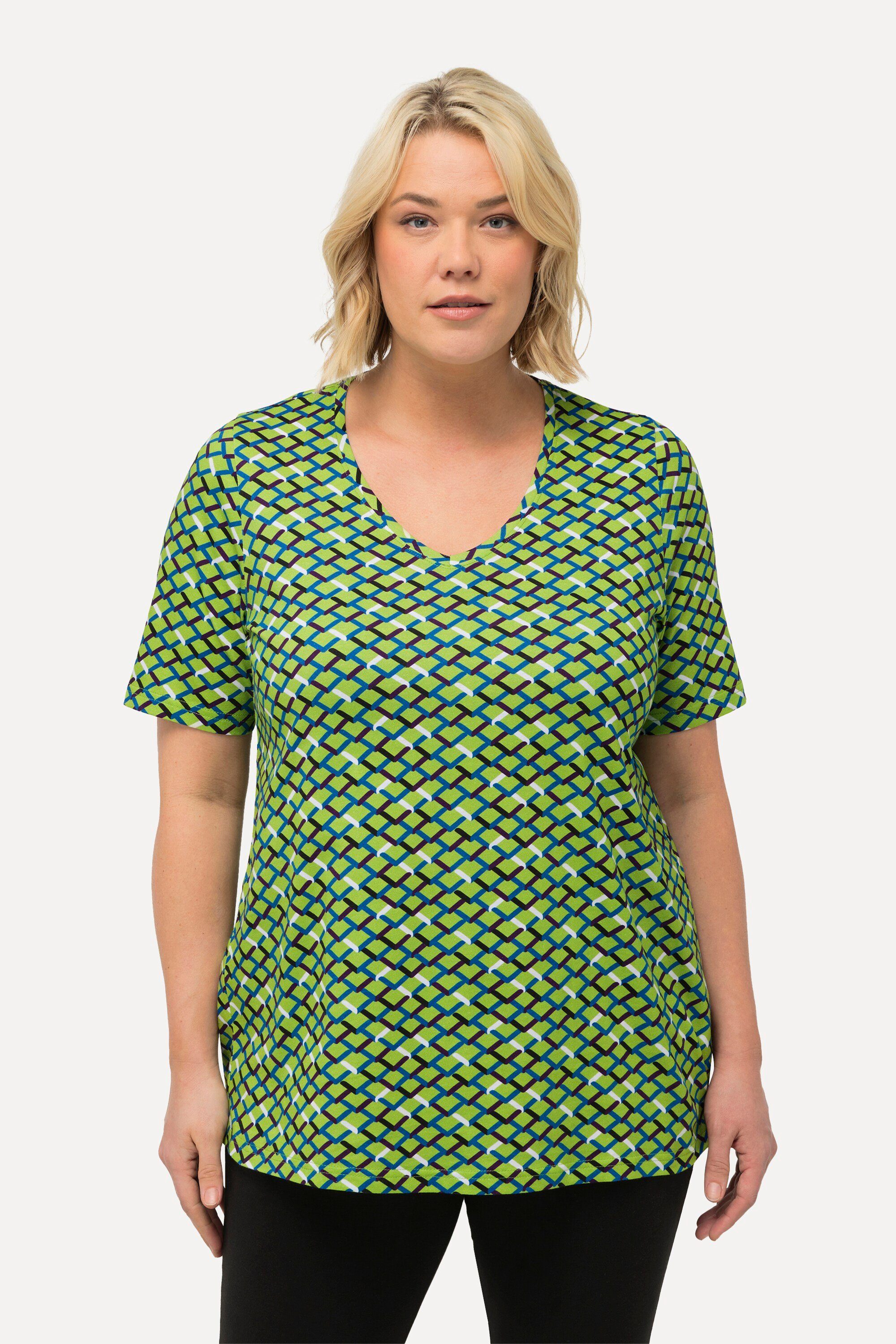 Ulla Popken Longshirt Longshirt Zacken A-Linie günstig online kaufen