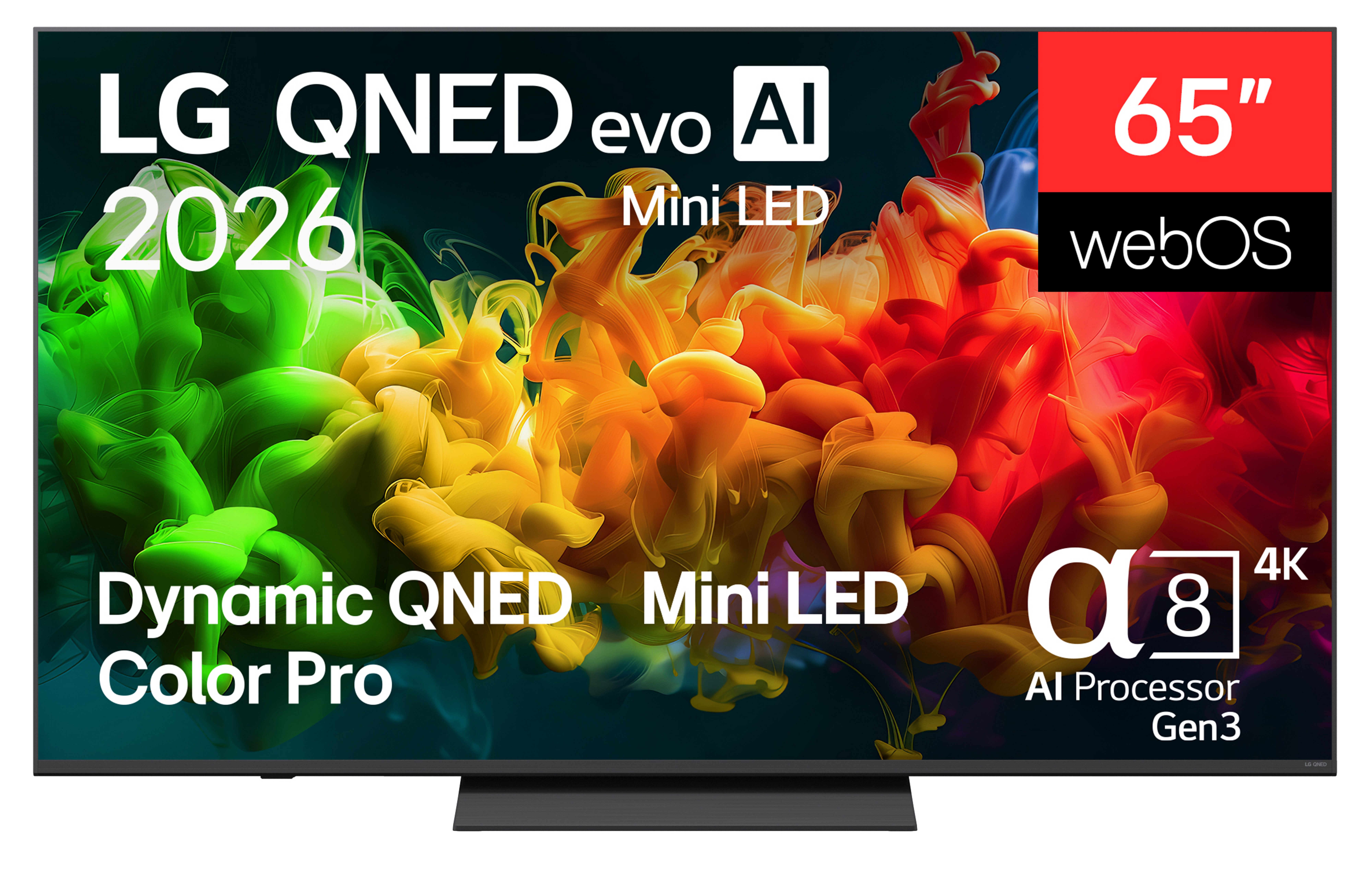 LG 65QNED80B6B Mini-LED-Fernseher (164 cm/65 Zoll, 4K Ultra HD, Smart-TV, Dynamic QNED Color Pro mit 100 % Farbvolumen)