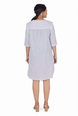 Guru-Shop Longbluse Lange Baumwoll Blusentunika, Hemd-Tunika - weiß alternative Bekleidung