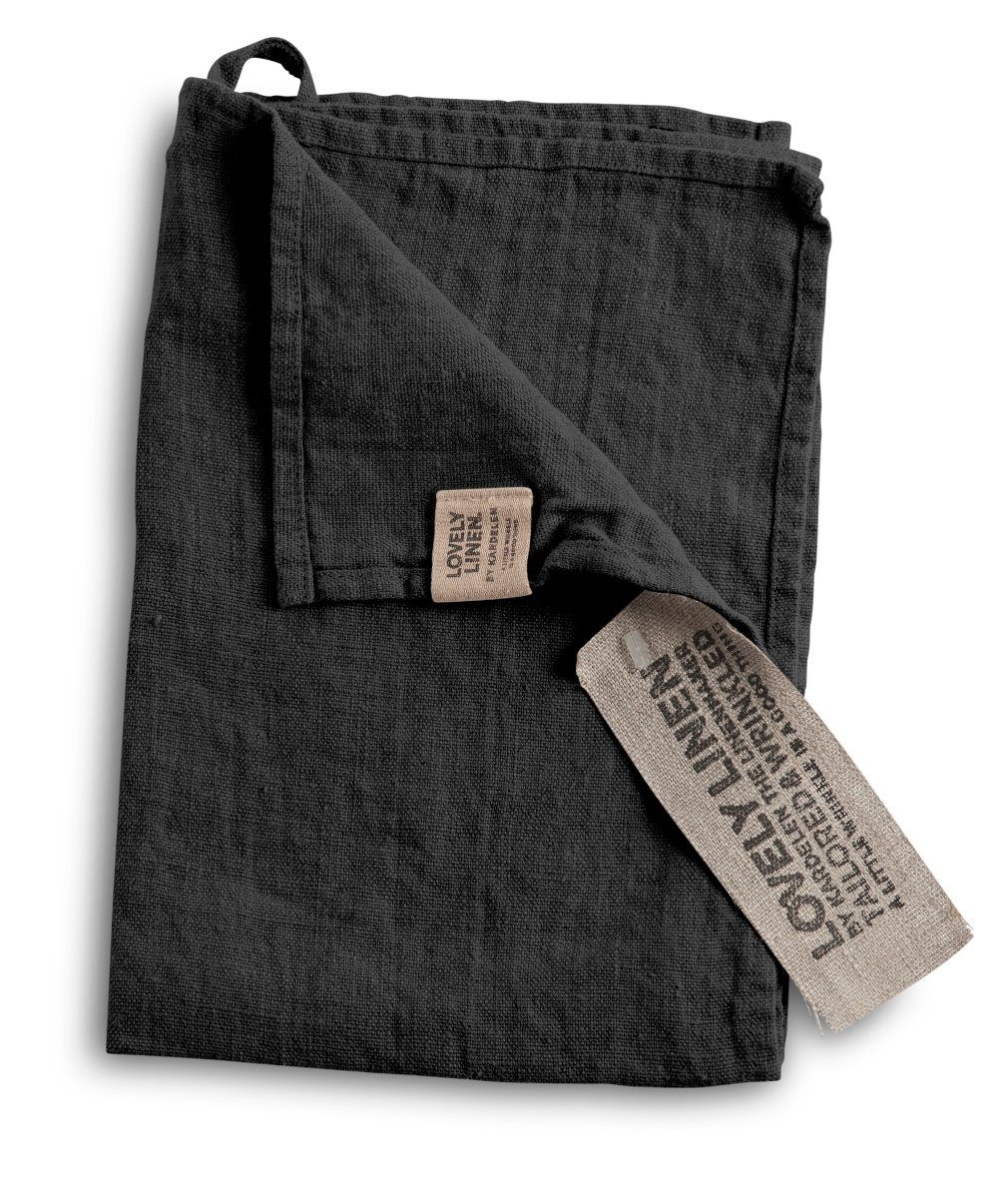 Lovely Linen Platzset Linen Lovely Platzset Leinen dark grey (1 Stück), LOVELY 35X50 DARK GREY L19xB13,5xH2 CM