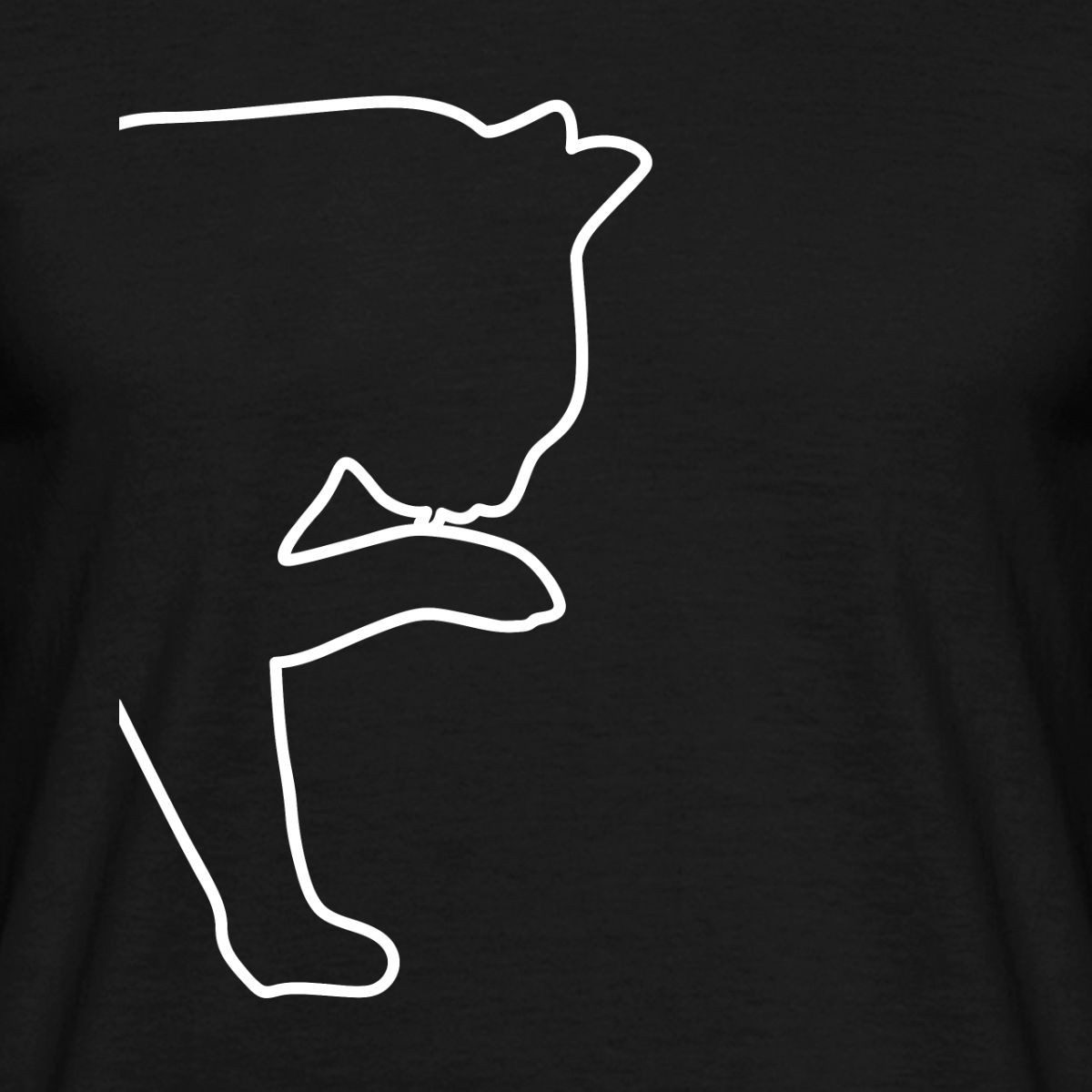 Spreadshirt T-Shirt Katzen Silhouette Männer T-Shirt (1-tlg)