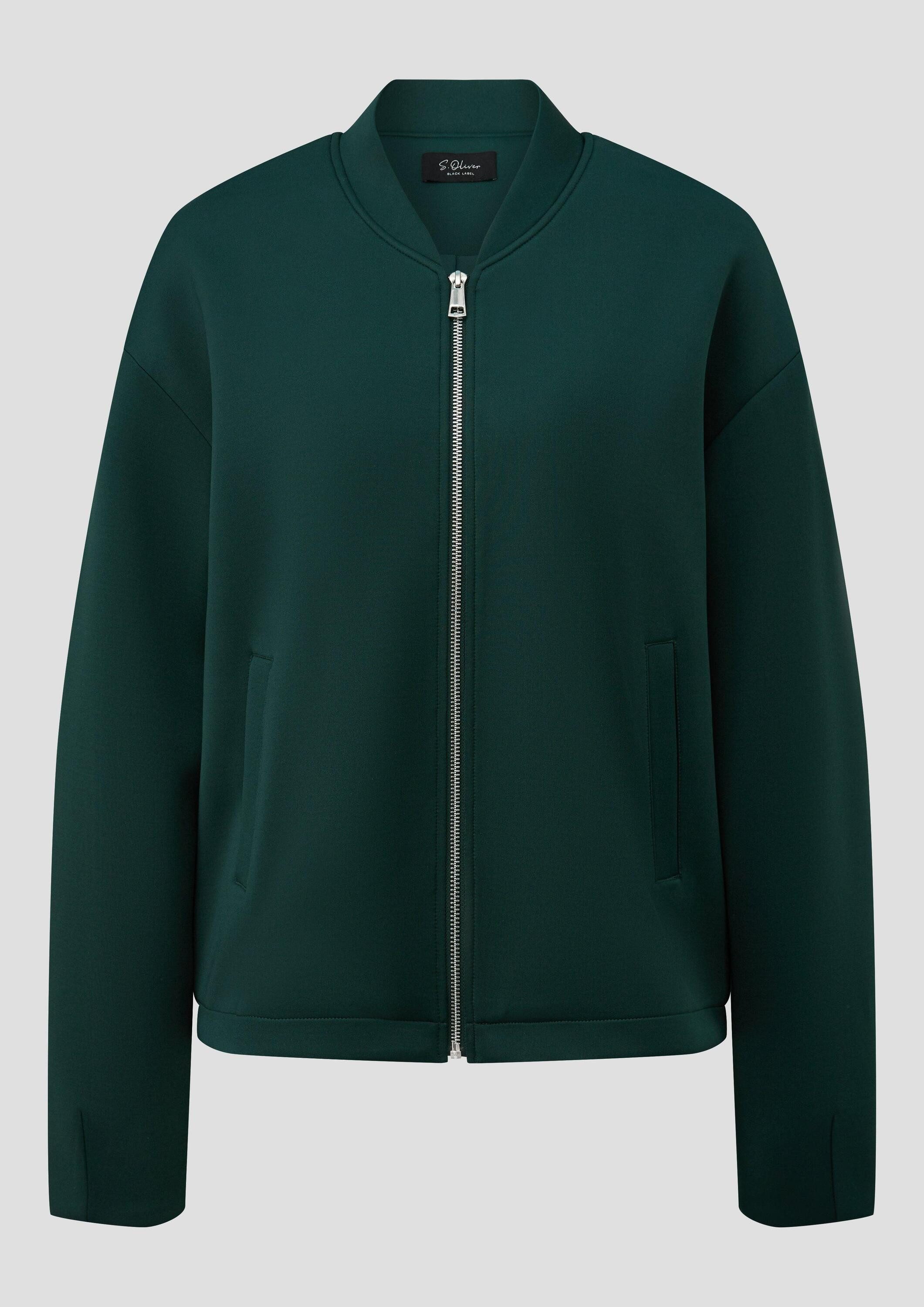 s.Oliver Funktionsjacke Indoor-Jacke Relaxed Blouson aus Scuba