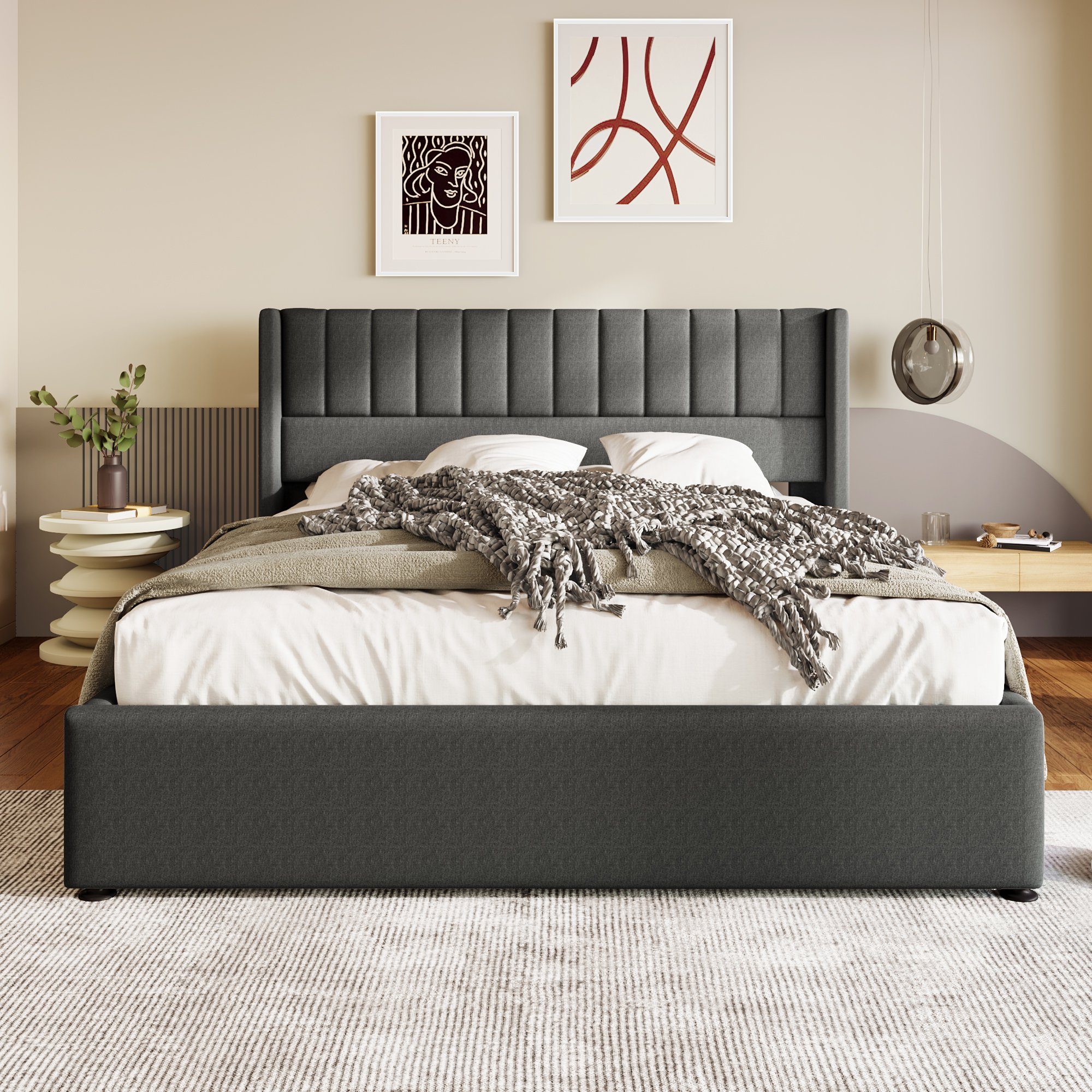 PHOEBE CAT Boxspringbett (Funktionsbett, Doppelbett Hydraulisches günstig online kaufen