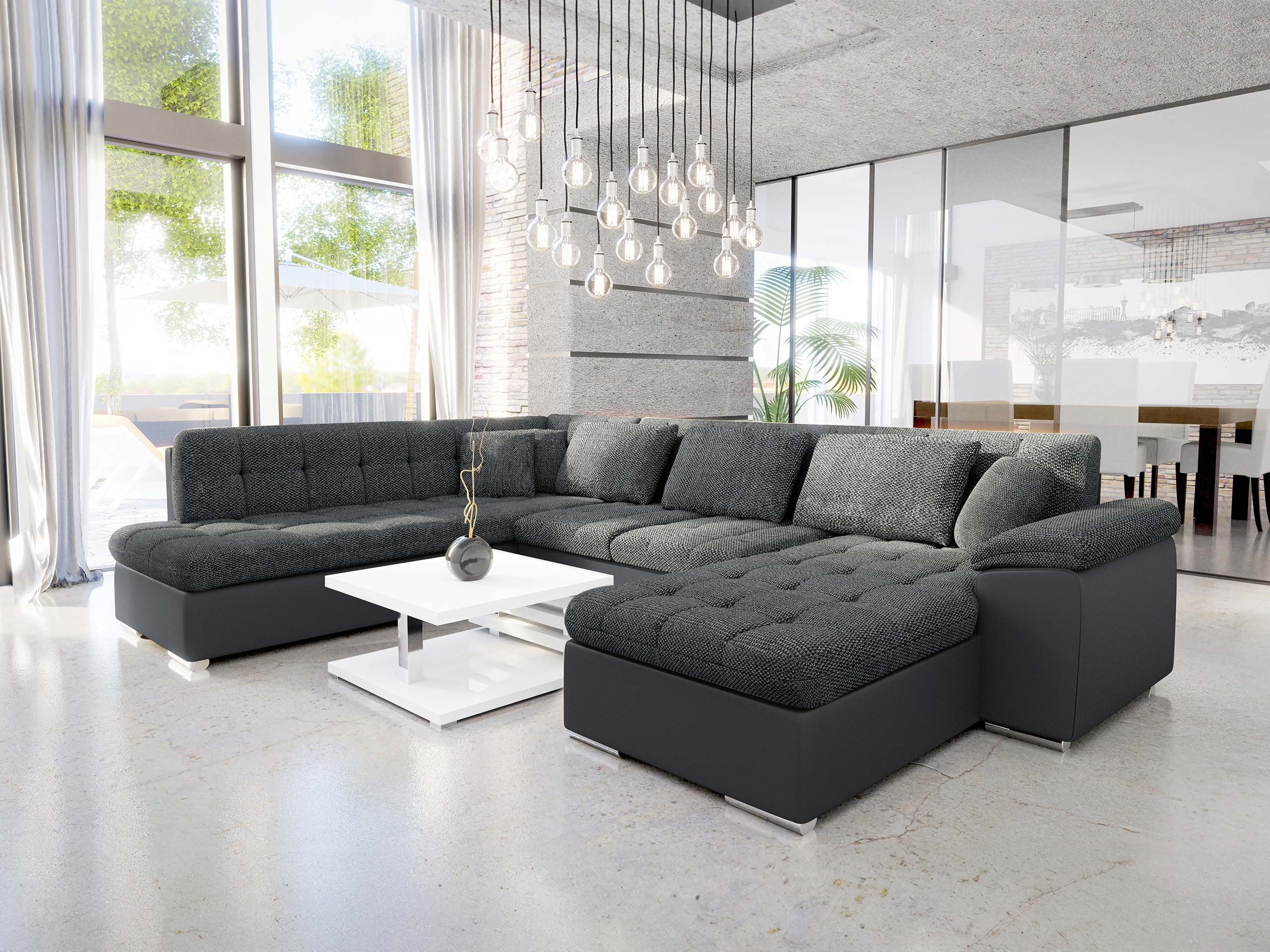 MIRJAN24 Wohnlandschaft Niko Bis, mit Bettkasten und Schlaffunktion, Kissen günstig online kaufen