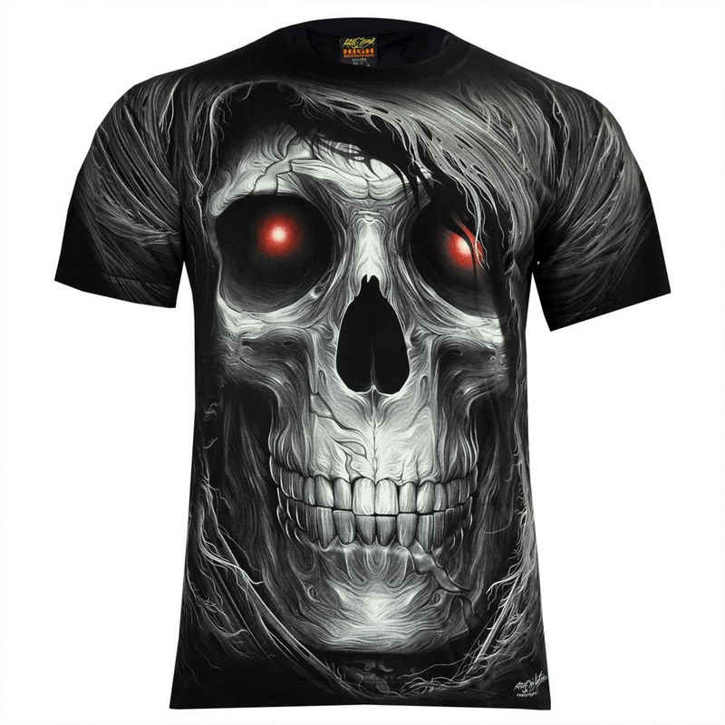 Wilai T-Shirt Rock Chang T-Shirt Glow in The Dark LEUCHTET IM Dunkeln Biker Rocker