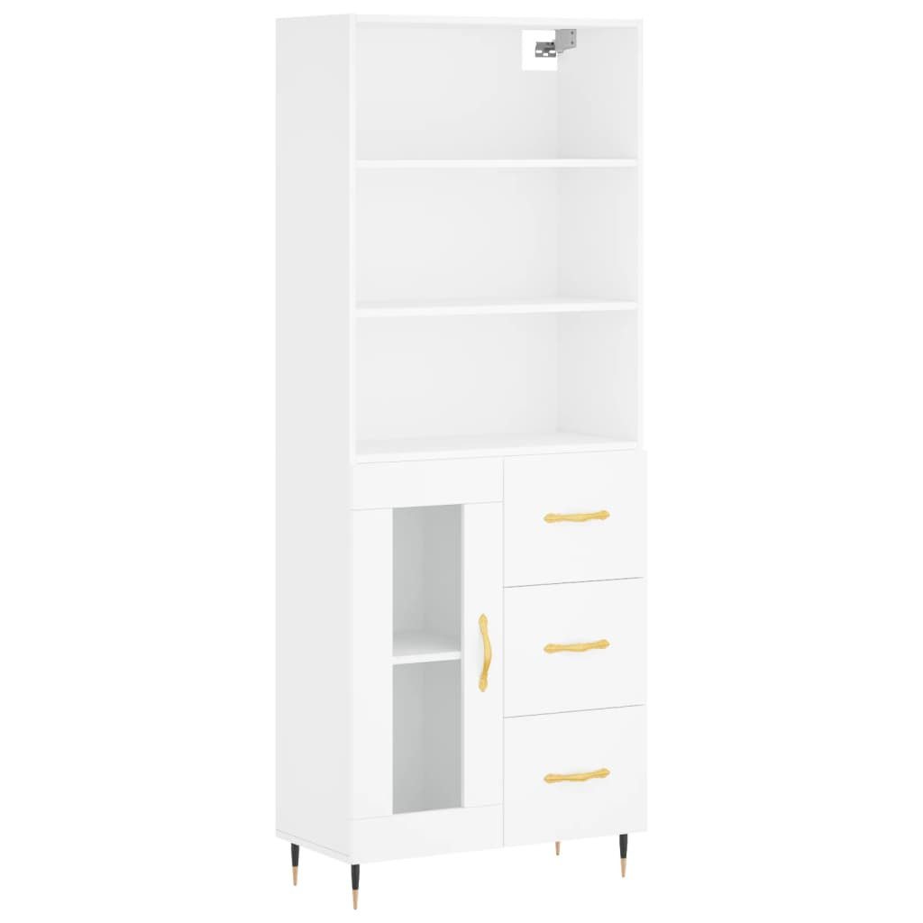 vidaXL Highboard Highboard Weiß 69,5x34x180 cm günstig online kaufen