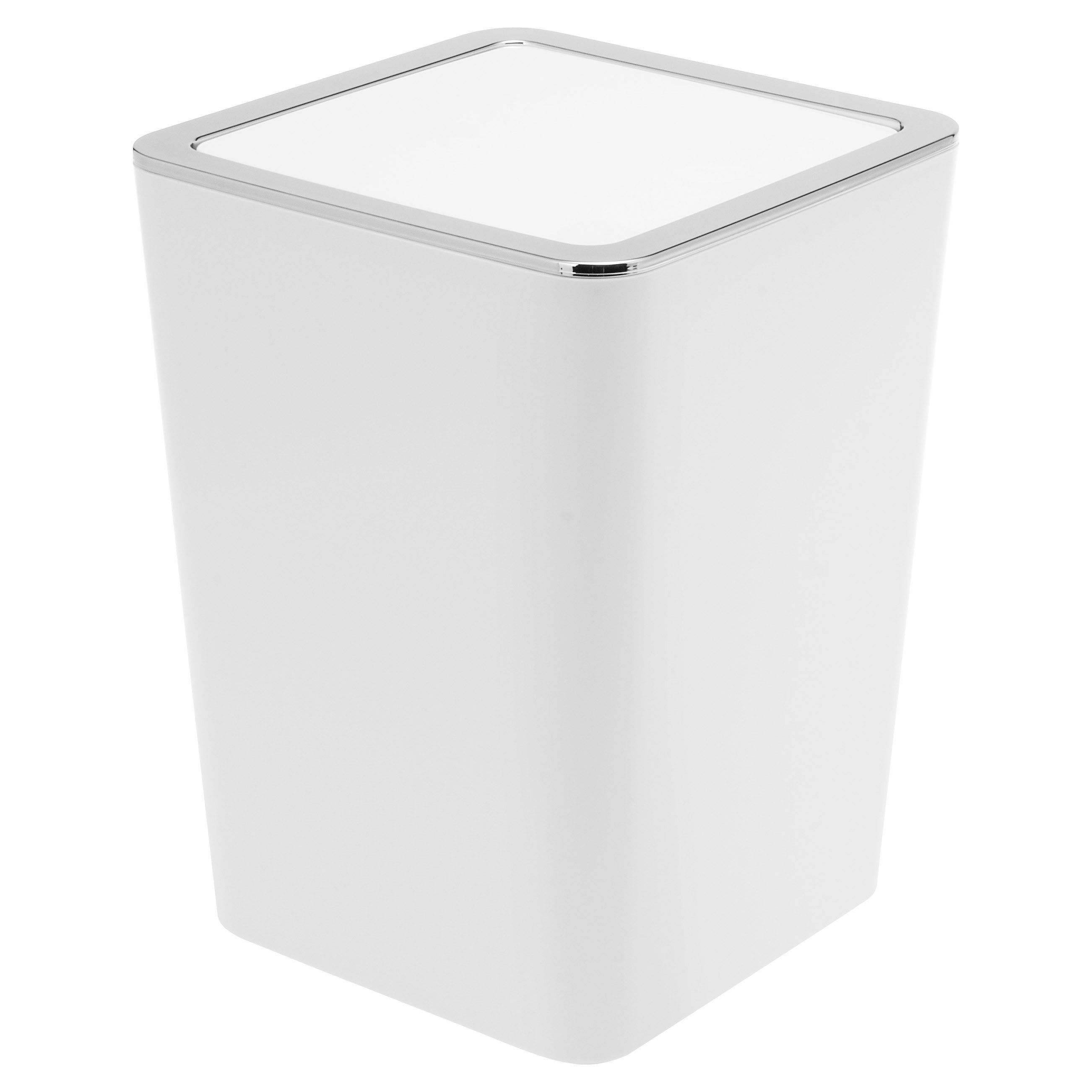 bremermann Kosmetikeimer SAVONA 6 Liter aus Kunststoff, eckig - weiß