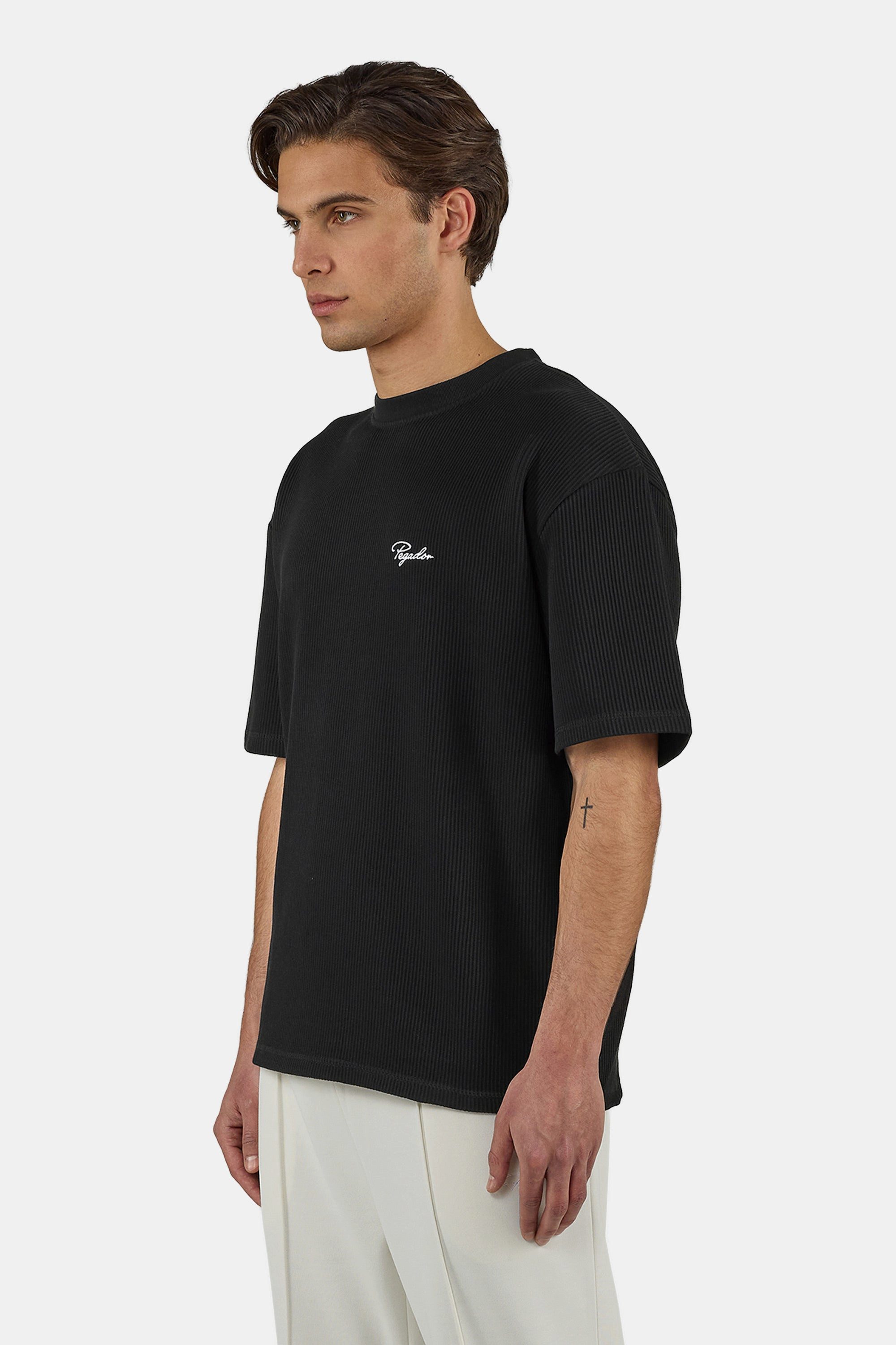 PEGADOR T-Shirt Signar Oversized Rib Tee Baumwolle, oversize günstig online kaufen