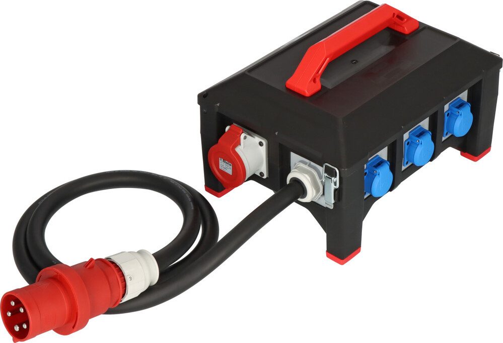 Brennenstuhl CEE-Stecker IP44, für Innen- und Außenbereich, 63A, CEE-Stecker, Fehlerstromschutz