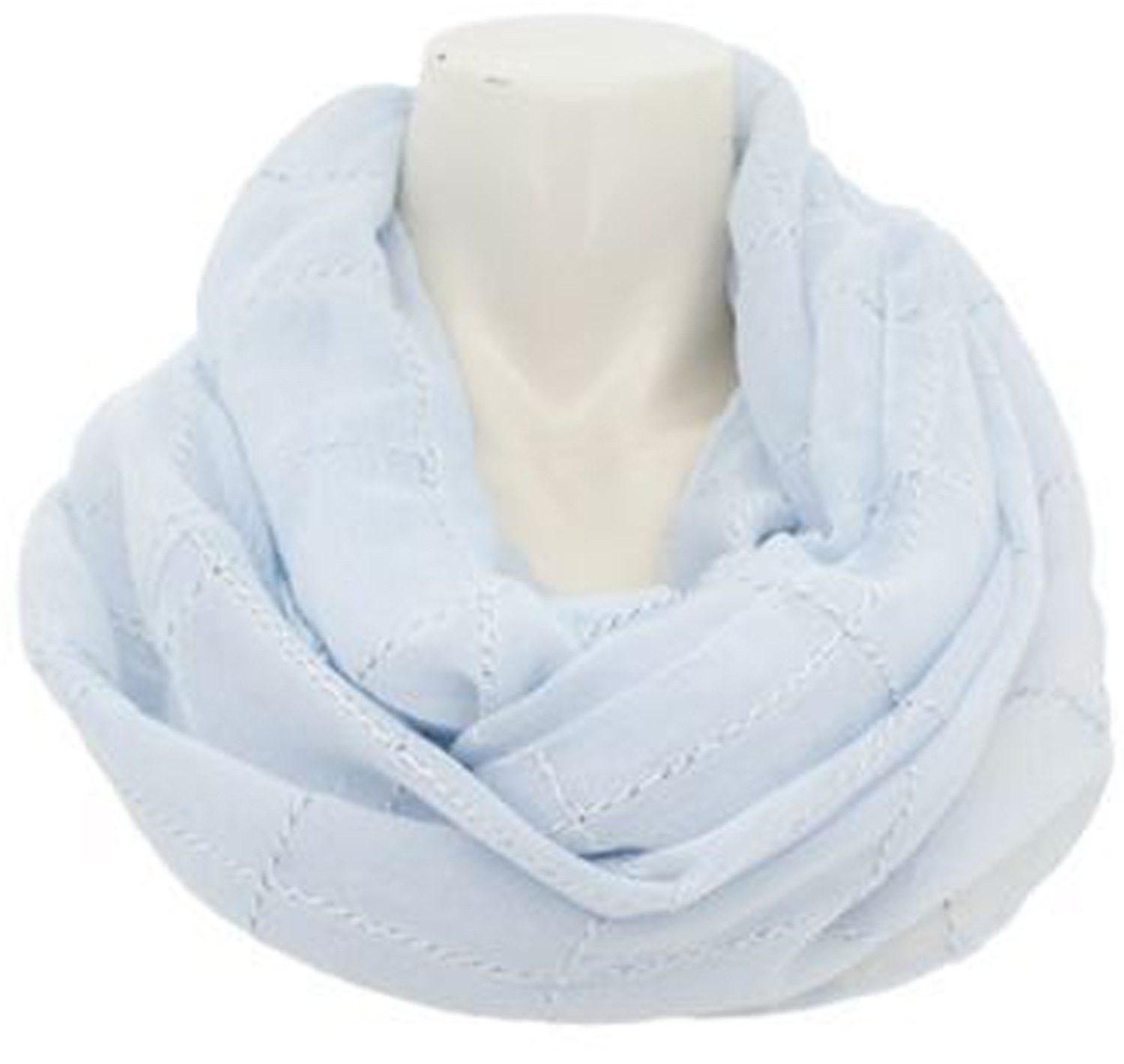 chic4home Loop Dreamy Flair, (1-St. 1-teilig), sommerlicher Damen Loop-Schal Batik-Look mit glitzernden Streifen