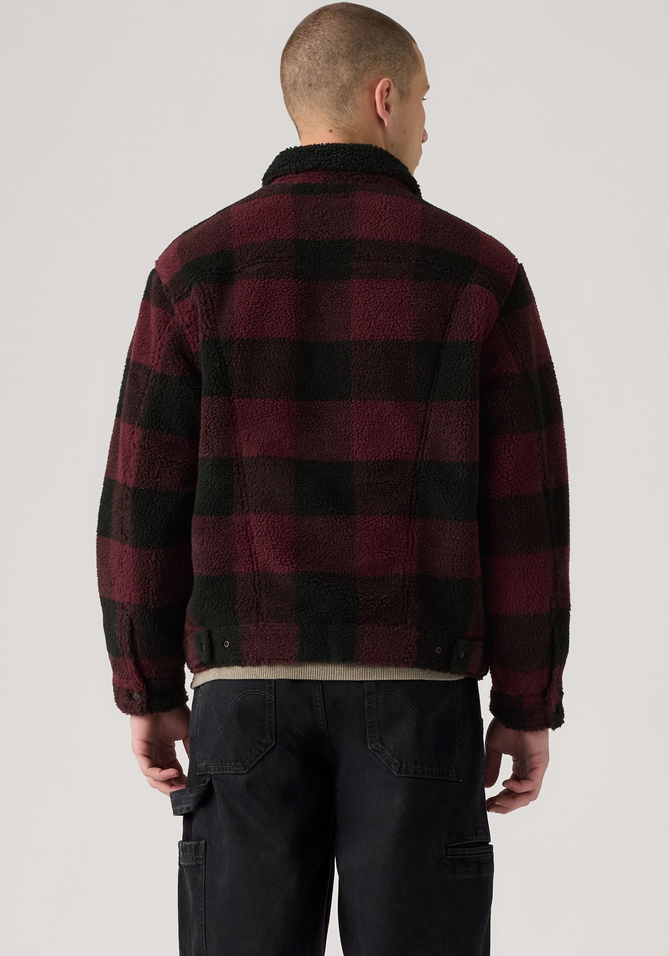 Levi's® Fleecejacke TYPE 3 EXT SHERPA TRUCKER Druckknopfverschluss, seitliche Eingrifftaschen – Bild 3 von 5