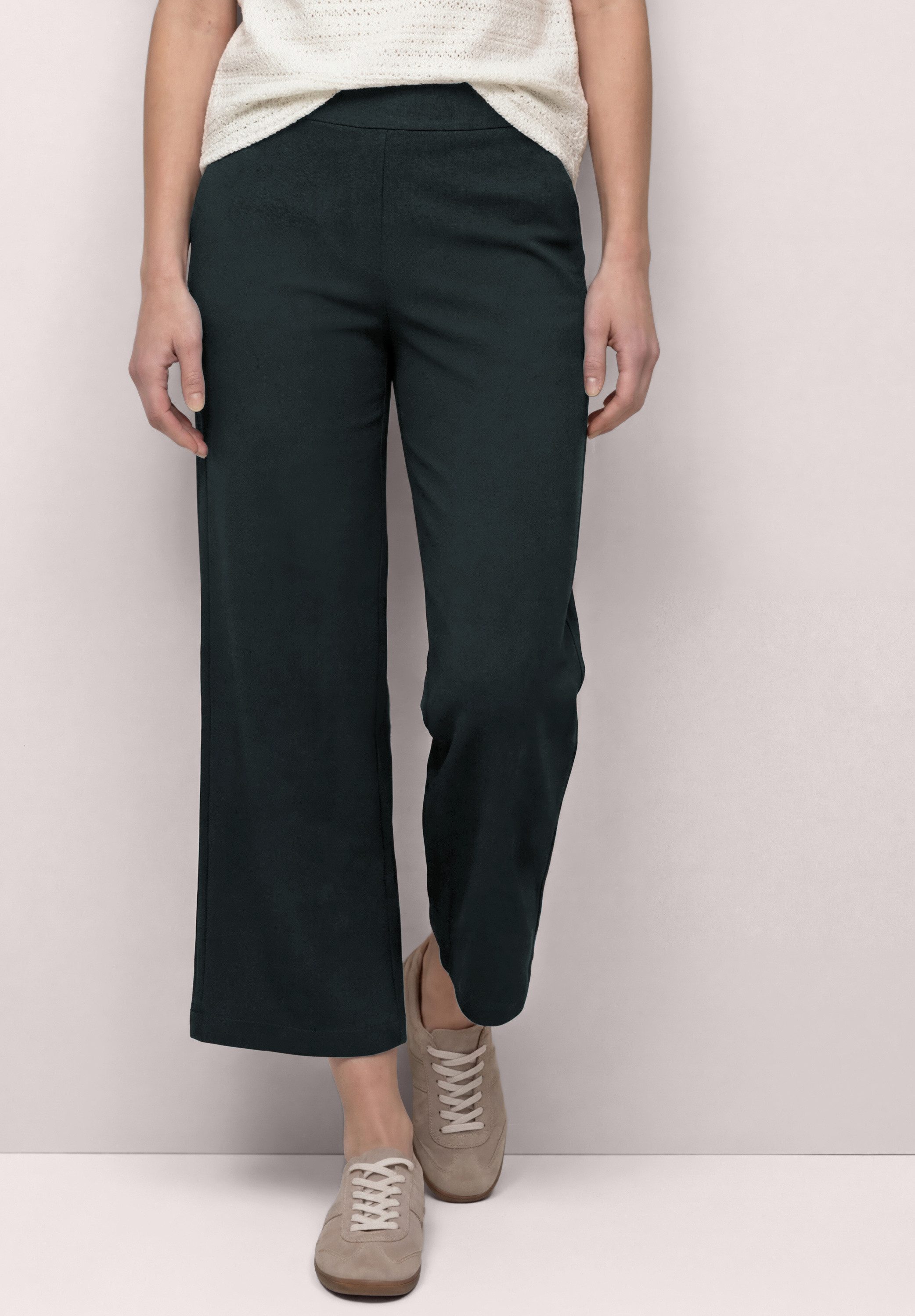 STREET ONE Stoffhose High Waist