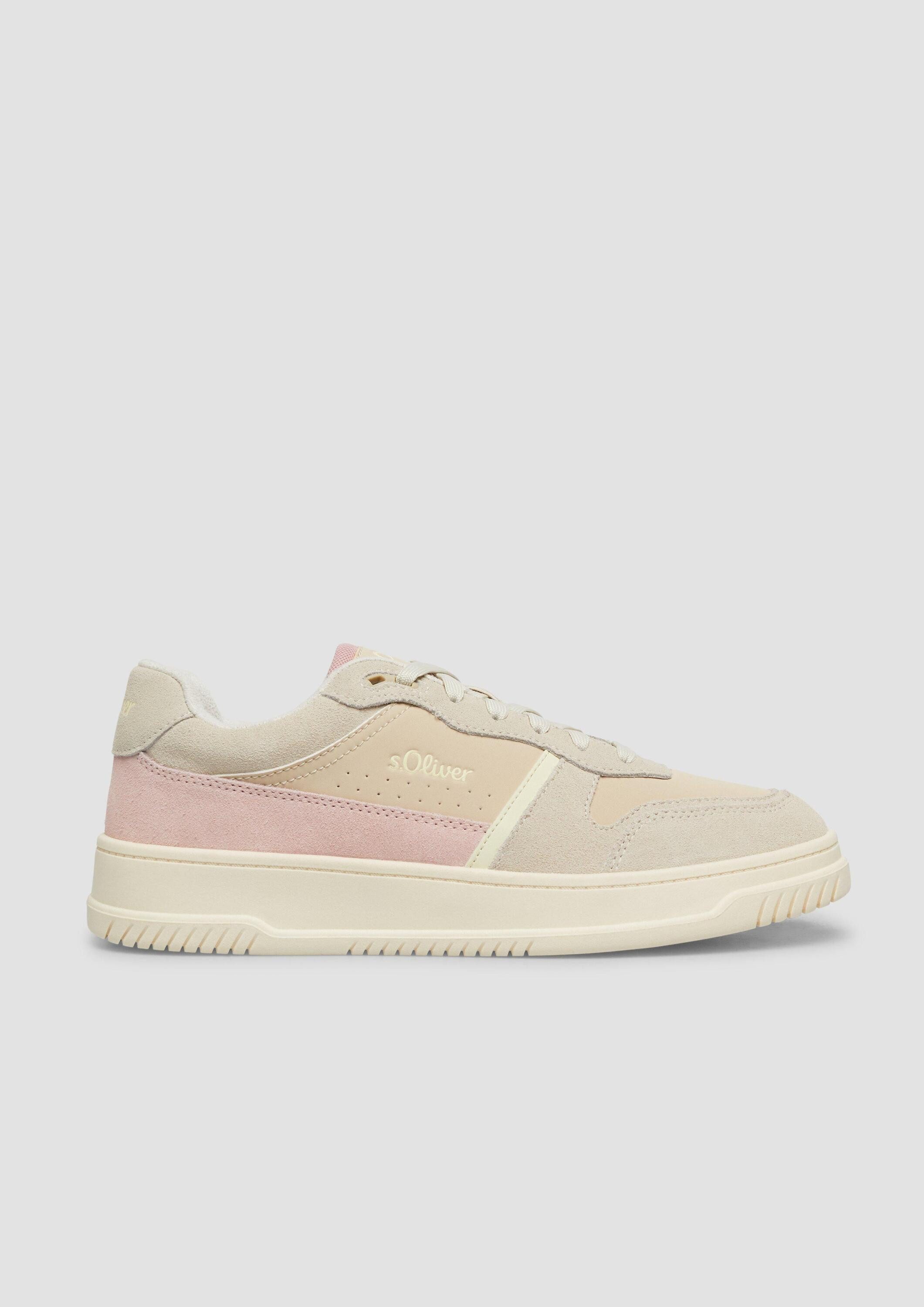 s.Oliver Sneakers Sneaker Leder-Sneaker mit Plateau-Sohle