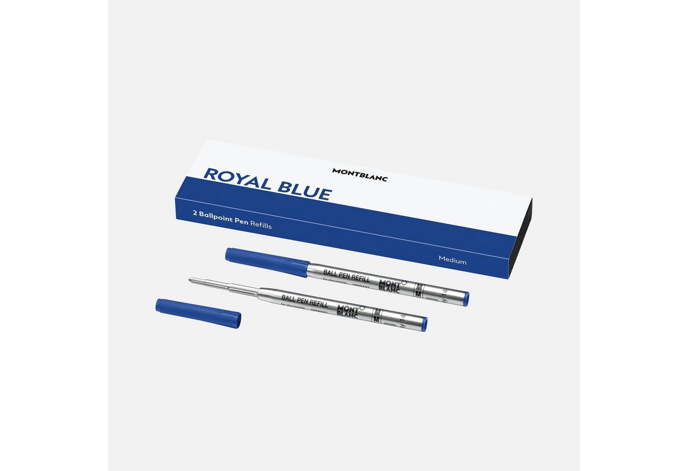 MONTBLANC Tintenroller MONT BLANC Kugelschreibermine 2ST M royalblau 128214