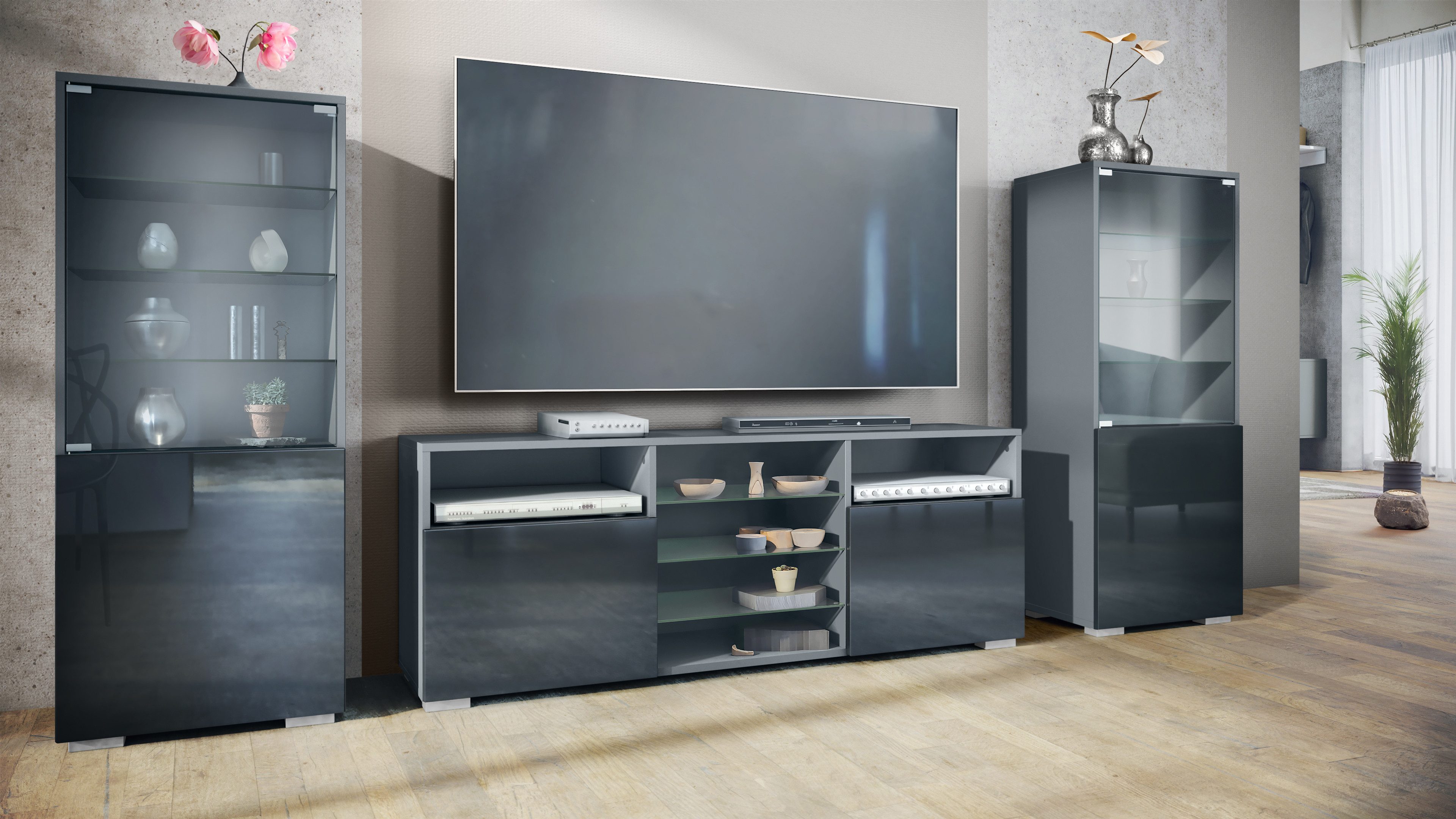 Vladon Wohnwand Granada, (Anbauwand, bestehend aus günstig online kaufen