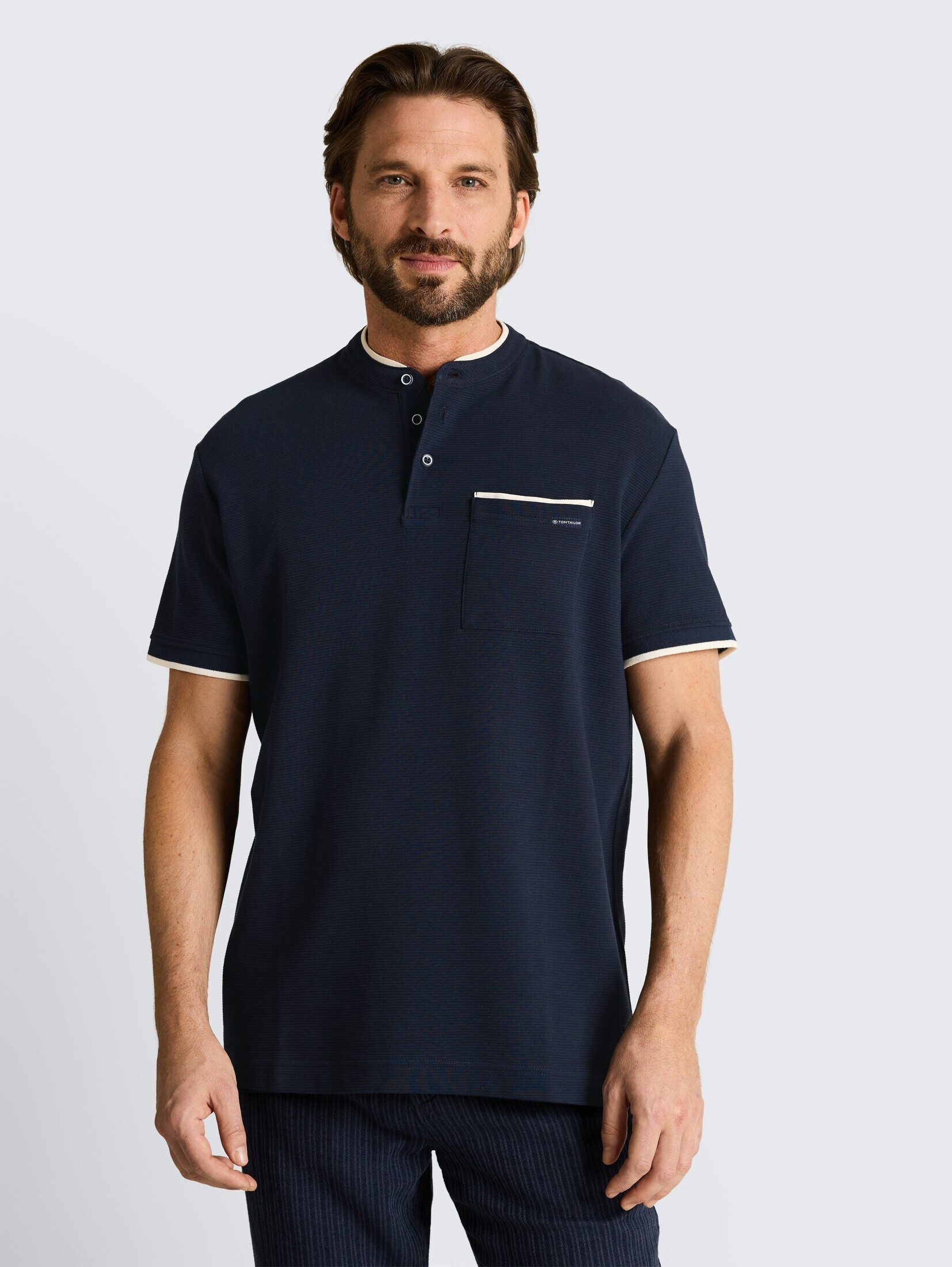 TOM TAILOR Poloshirt Poloshirts Poloshirt mit Brusttasche günstig online kaufen