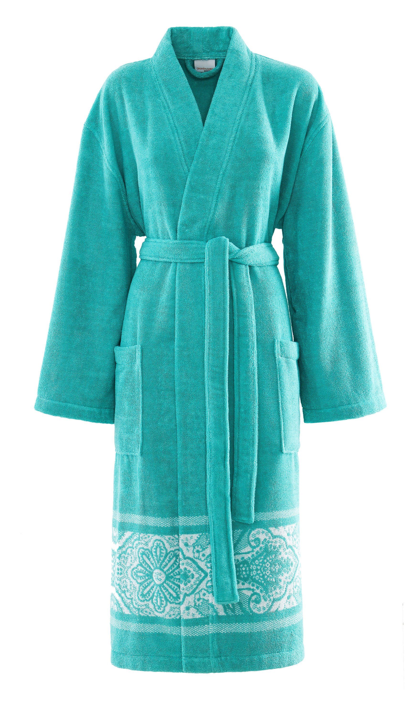 Bassetti Bademantel MARECHIARO, midi, Baumwolle, ohne Kapuze, Gürtel, aus f günstig online kaufen