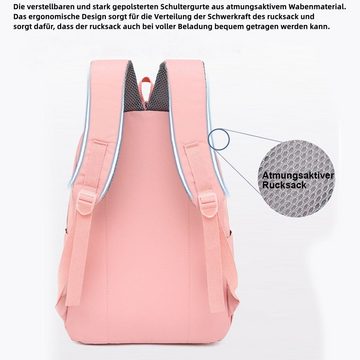 WISHDOR Schulrucksack Laptop Rucksack Rucksäcke Schulranzen Wasserbeständig Laptoptasche (1 Stück Notebook Laptop Tasche Schule Uni Rucksack, Backpack mit Laptopfach, für bis 15,6-Zoll Laptop, 47 x 32 x 22 cm), für Herren Damen Schüler Teenager Studenten Jungen Freizeit Arbeit